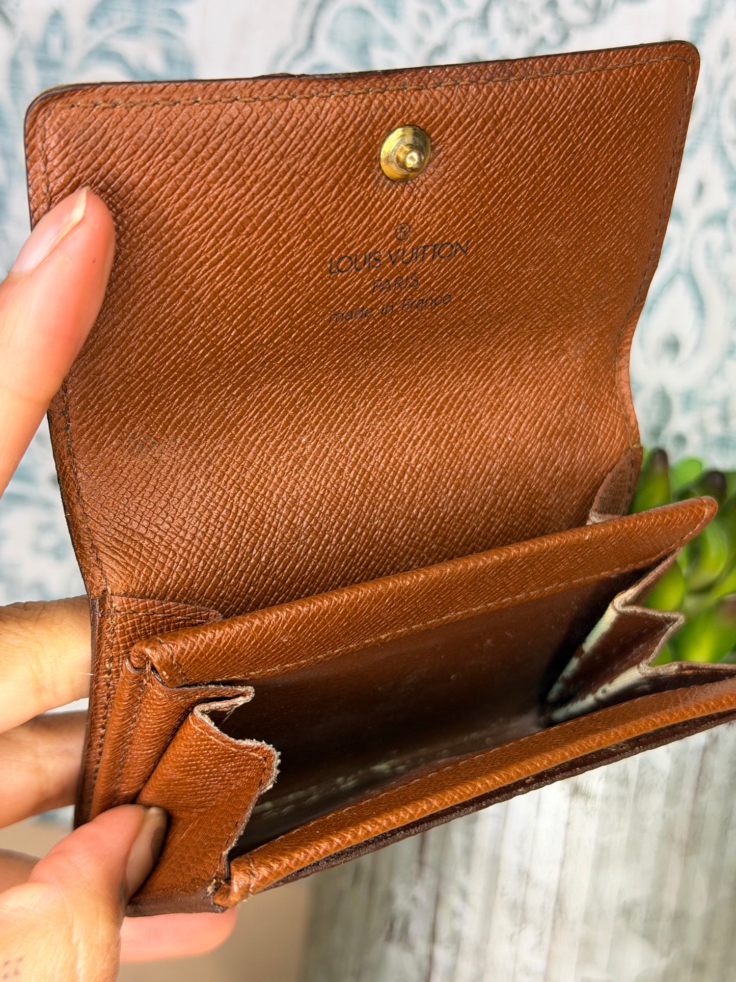 Louis Vuitton Porte Monnaie Plat Monogram Card Case #1