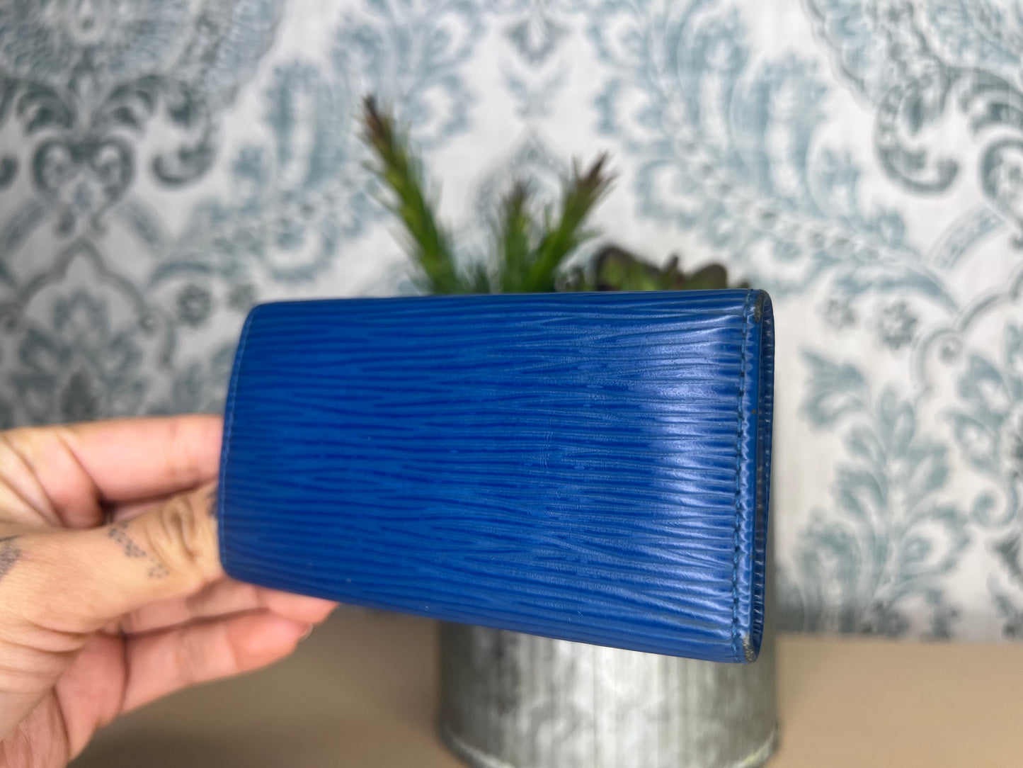 Louis Vuitton Epi Blue 4 Key Holder #2