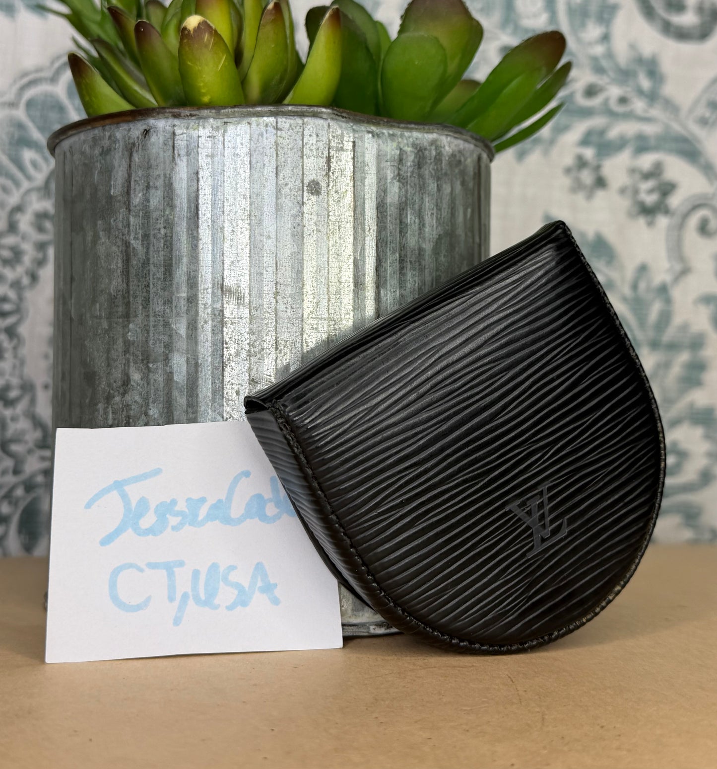 Louis Vuitton Epi Coin Purse Black
