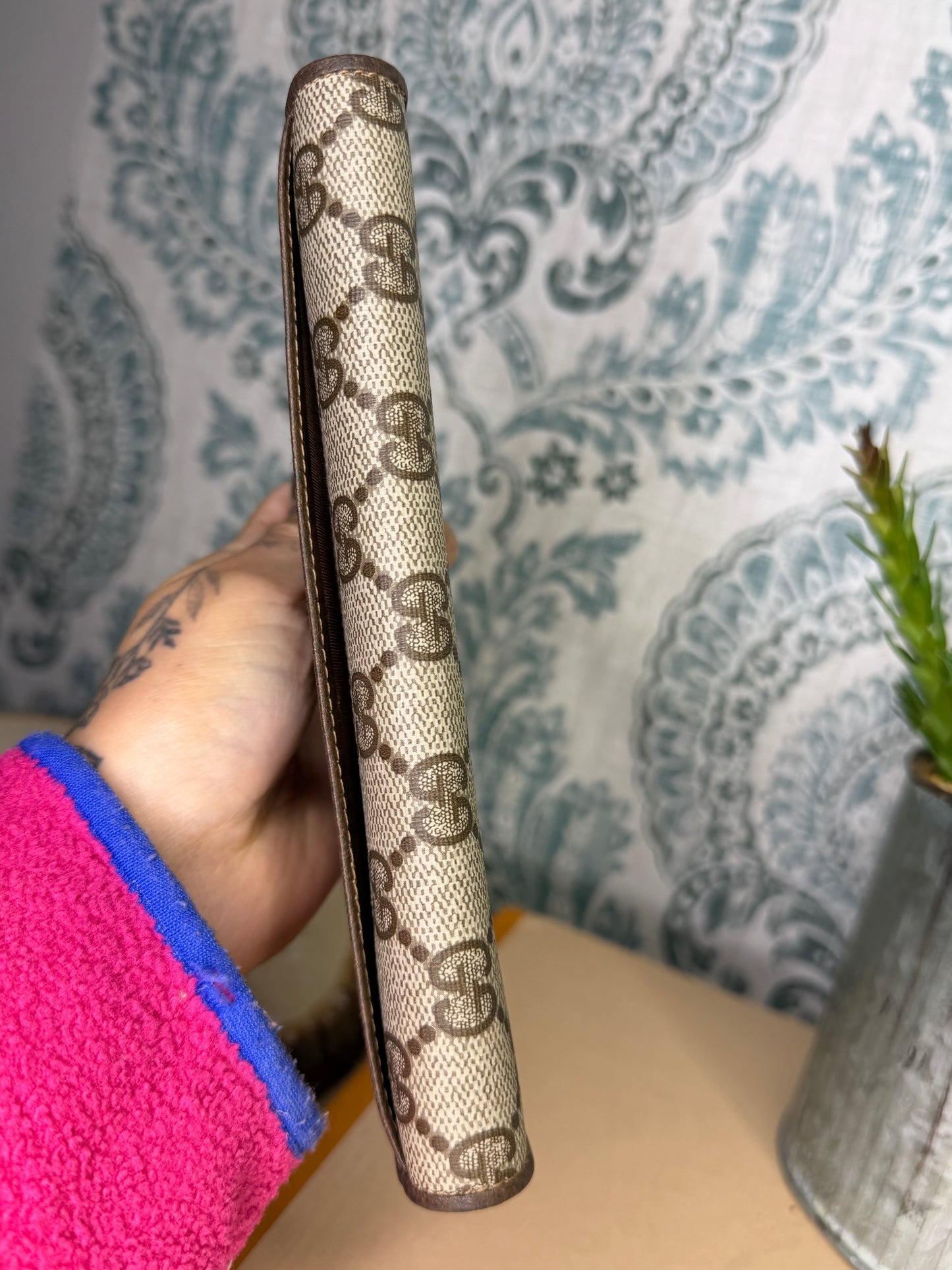 Gucci Canvas Vintage Supreme Long Wallet