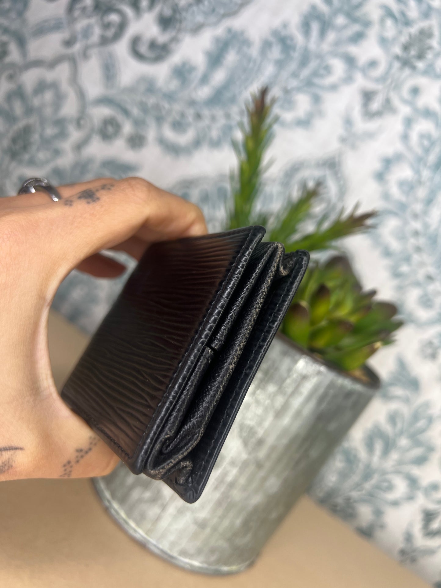 Louis Vuitton Black Epi Porte Monnaie Boite Jewelry/Coin Pouch