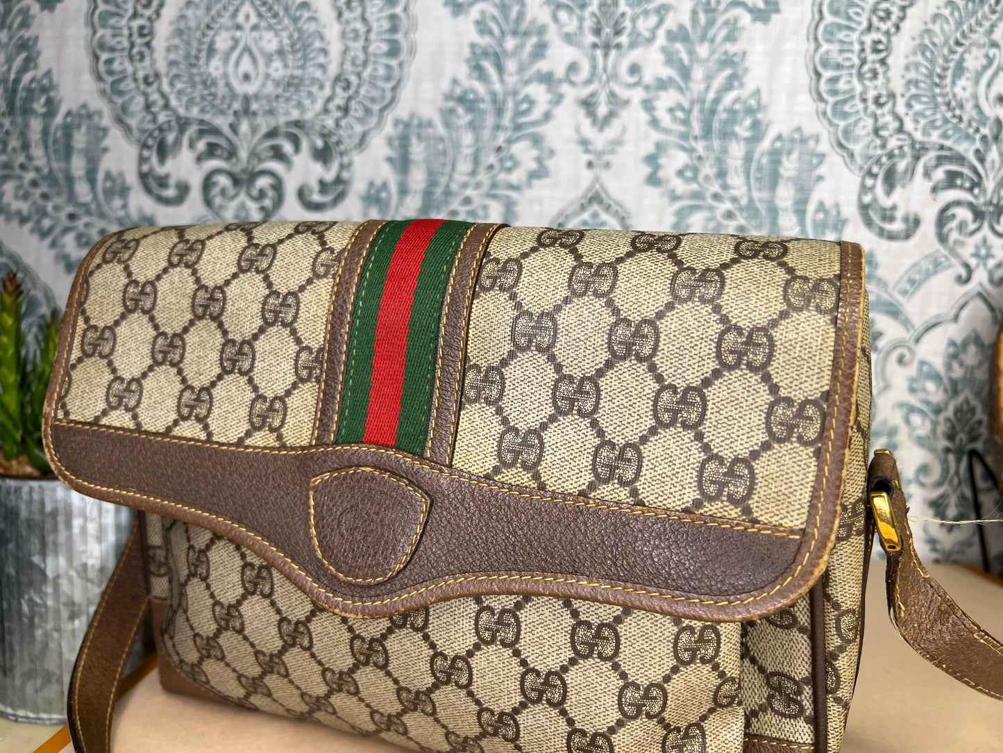 Gucci Supreme Sherry Line Vintage Purse