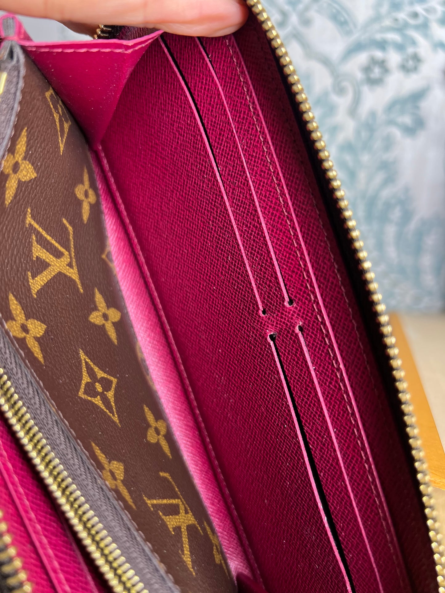 Louis Vuitton Clemence Fuschia Wallet