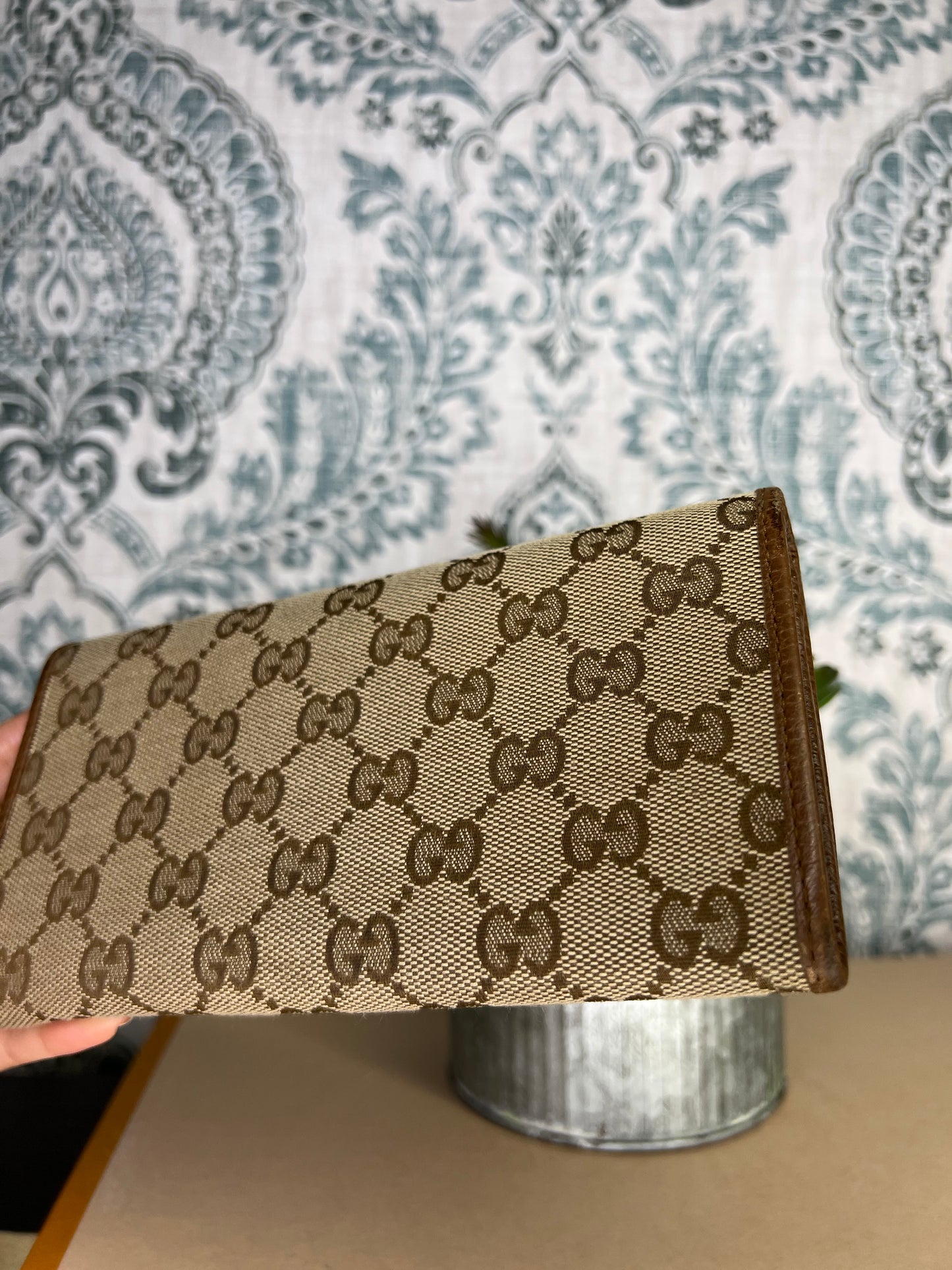 Gucci Canvas Flap Wallet