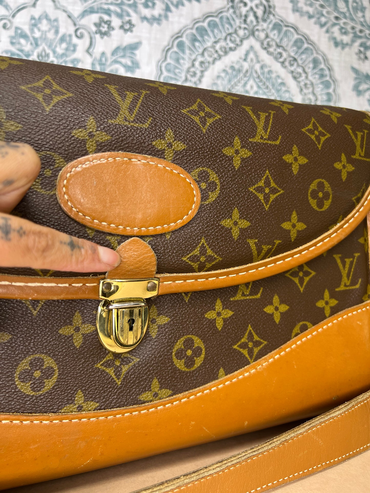 Louis Vuitton French Company Vintage Train Case / Cosmetic Case