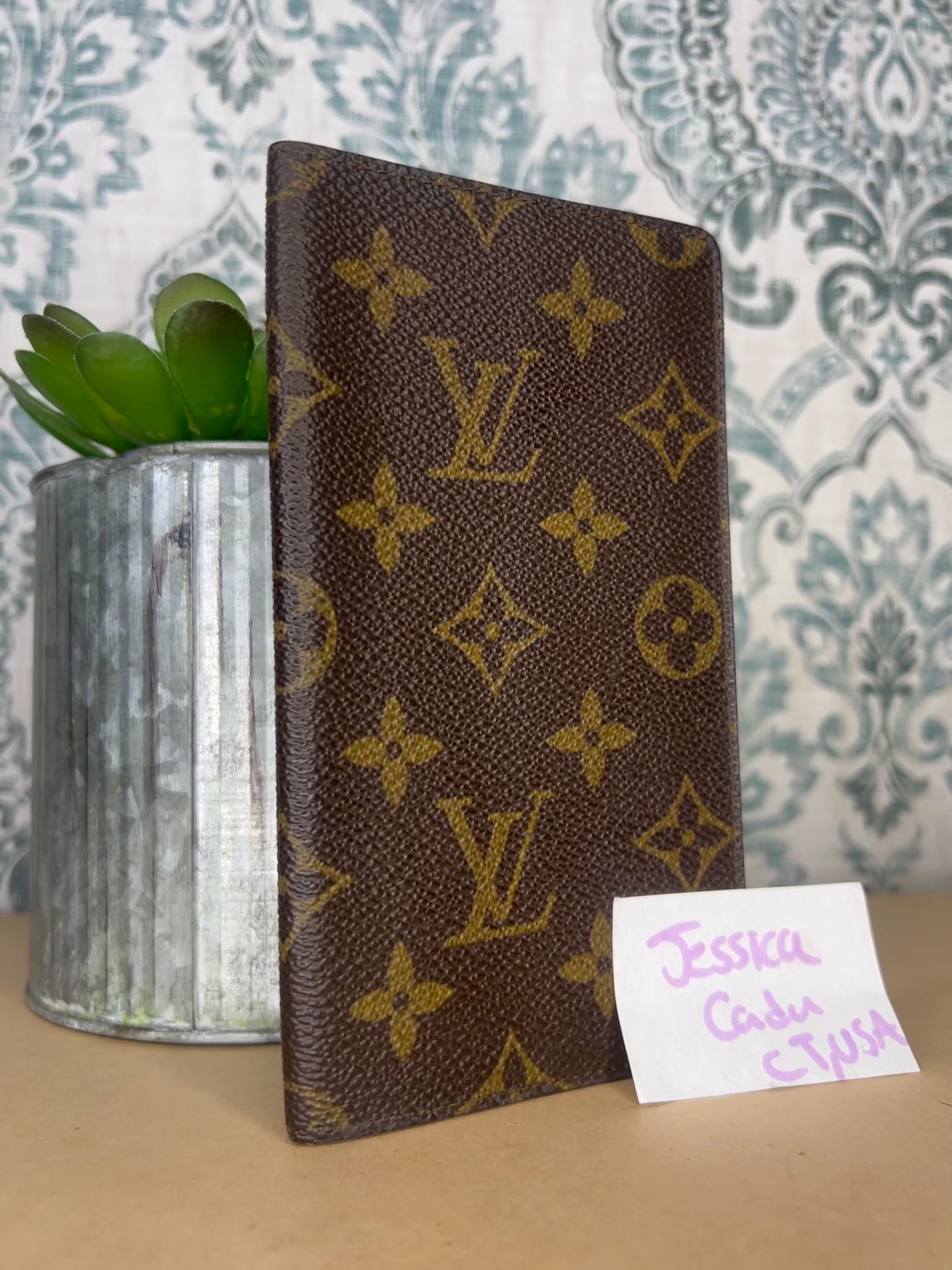 Louis Vuitton Monogram Vertical Checkbook Holder