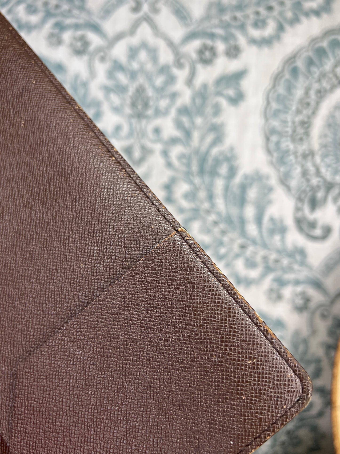 Louis Vuitton Damier Ebene Desk Agenda Cover
