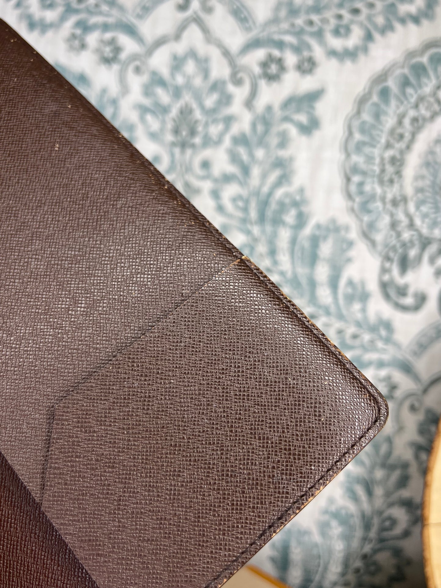 Louis Vuitton Damier Ebene Desk Agenda Cover
