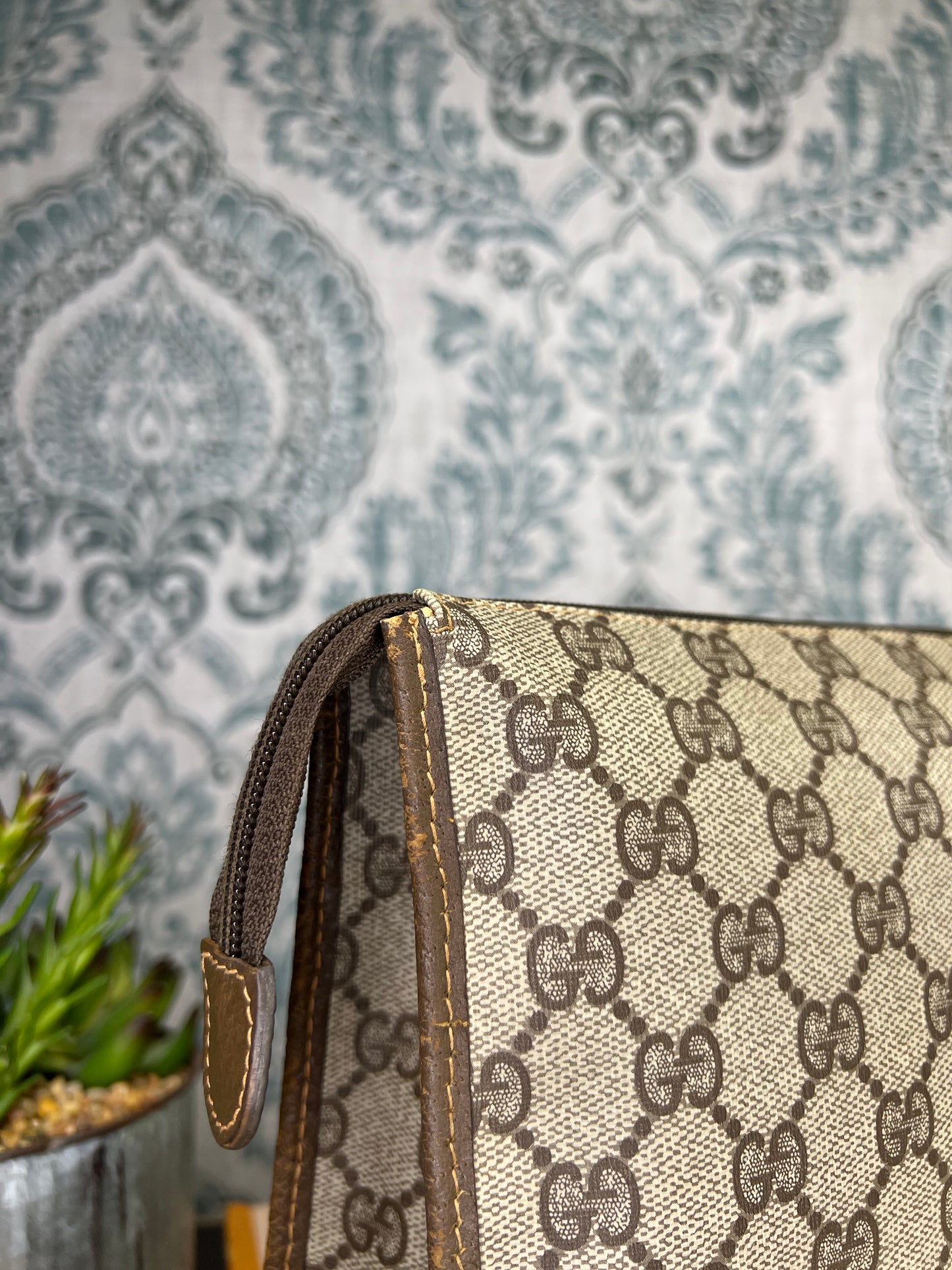 Gucci Brown Vintage Clutch