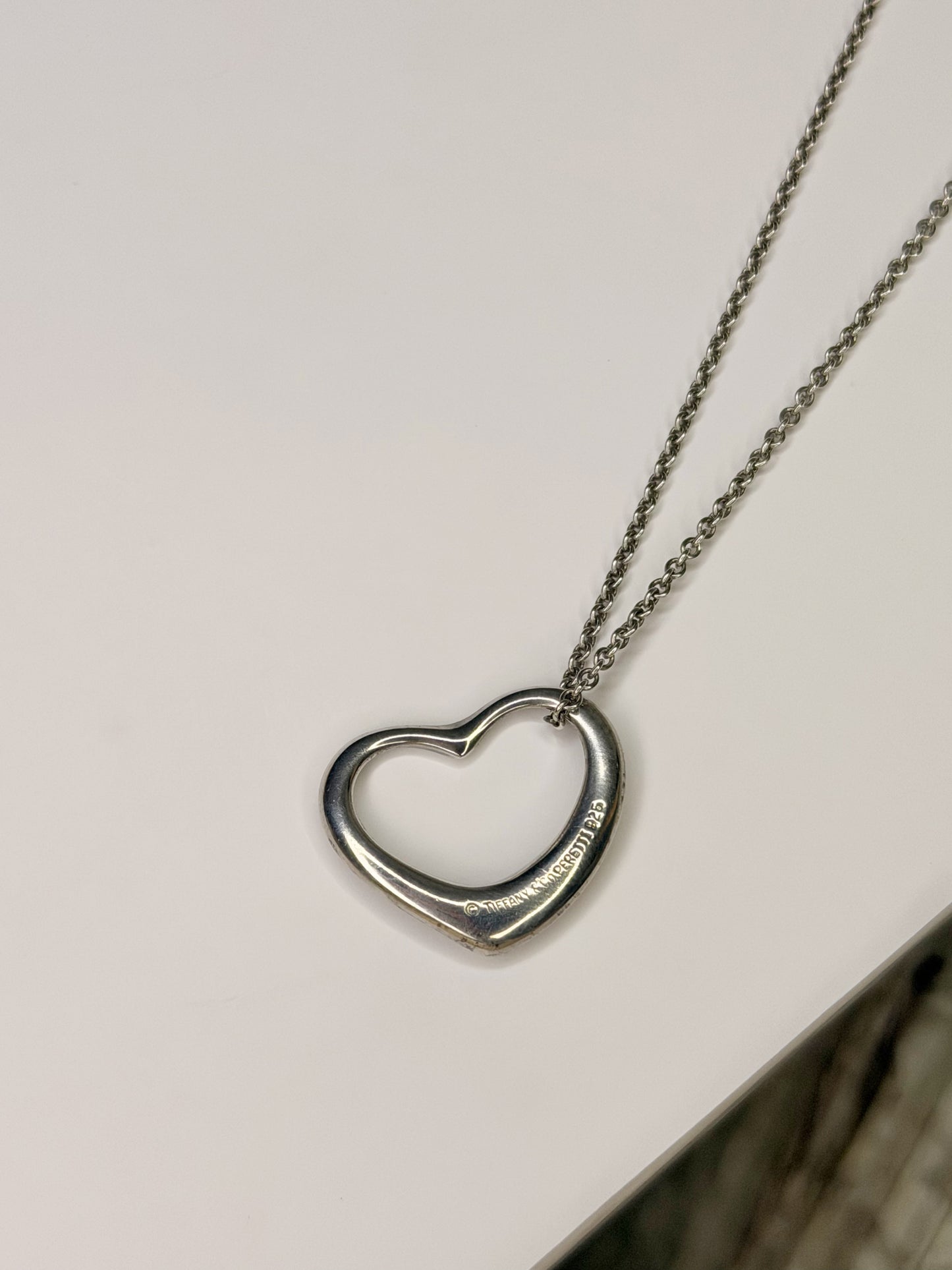 Tiffany & Co. Open Heart 22mm Necklace