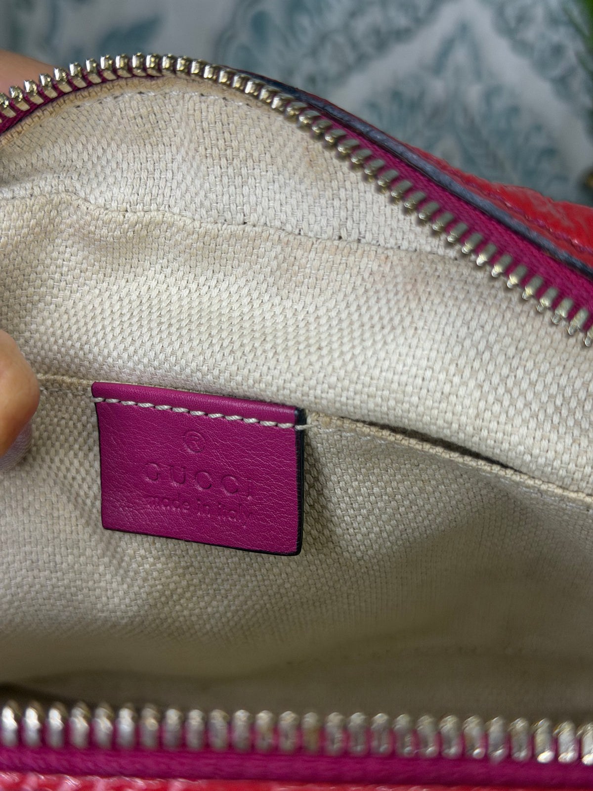 Gucci Red Soho Disco Patent Leather Crossbody