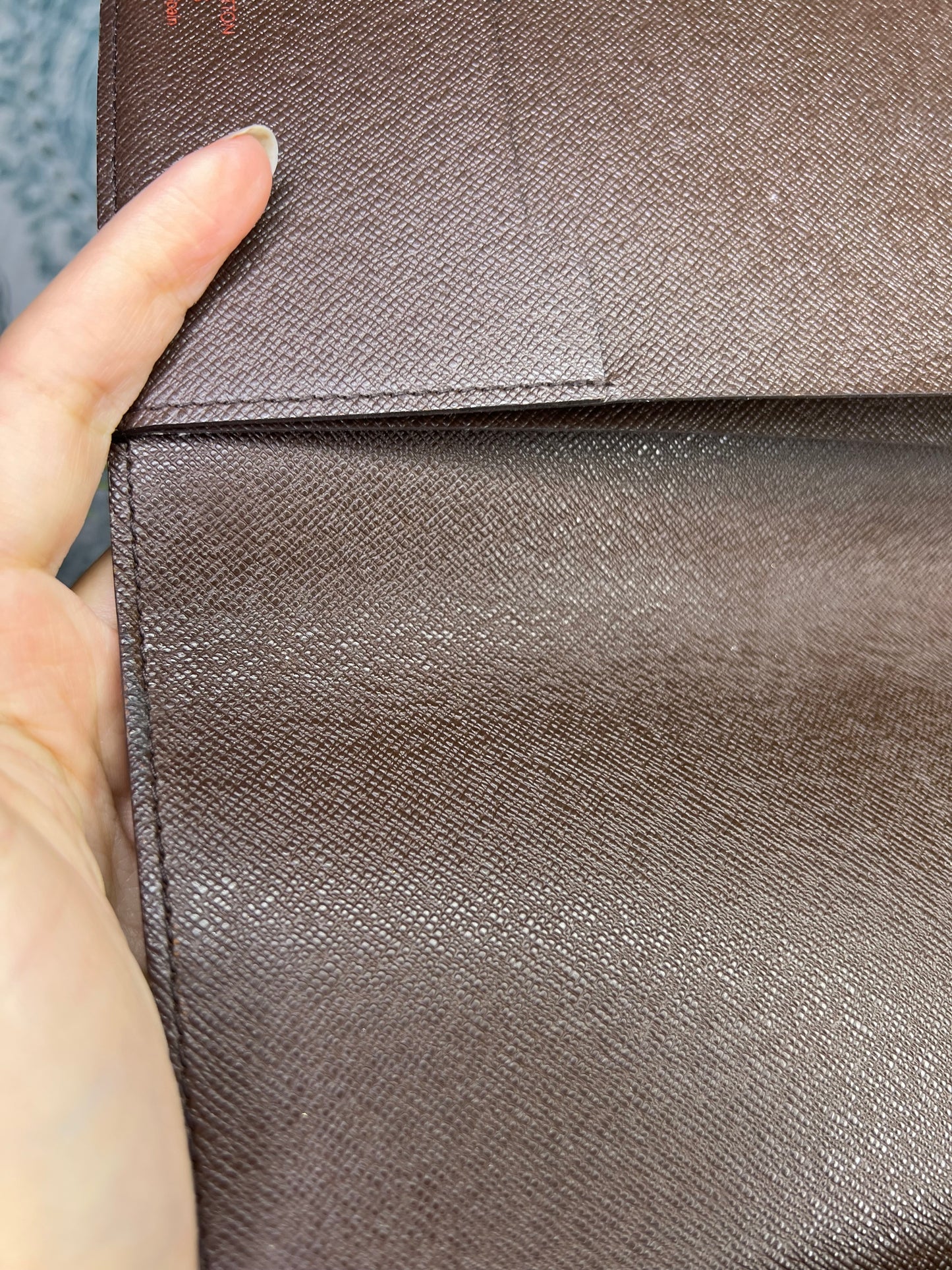 Louis Vuitton Damier Ebene Desk Agenda Cover
