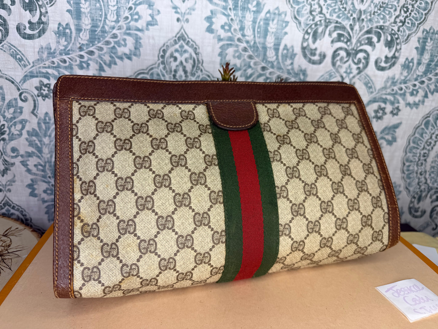 Gucci Supreme Sherry Line Clutch #1 (Parfums)