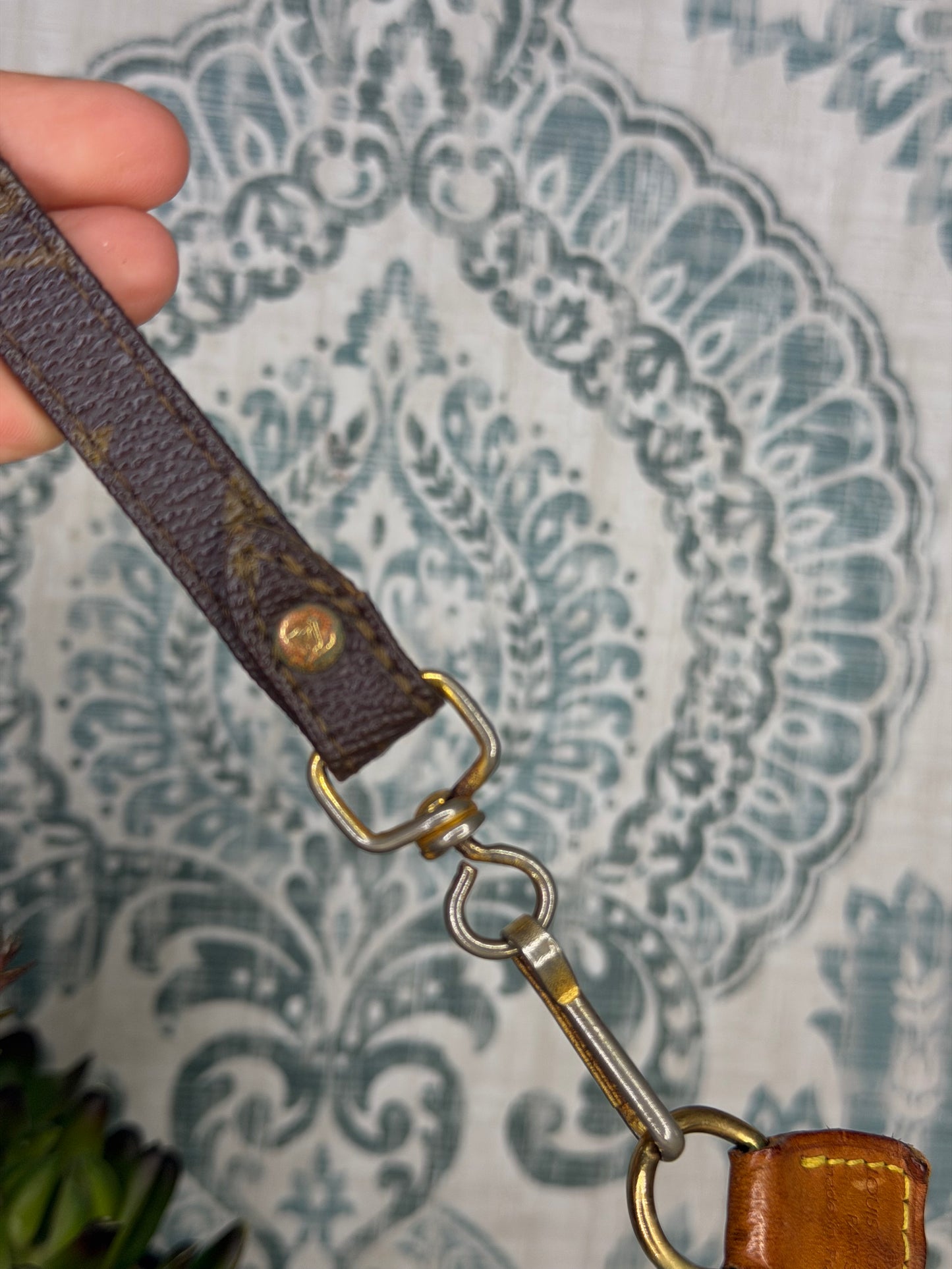 Louis Vuitton Pochette Accessories with Monogram Strap