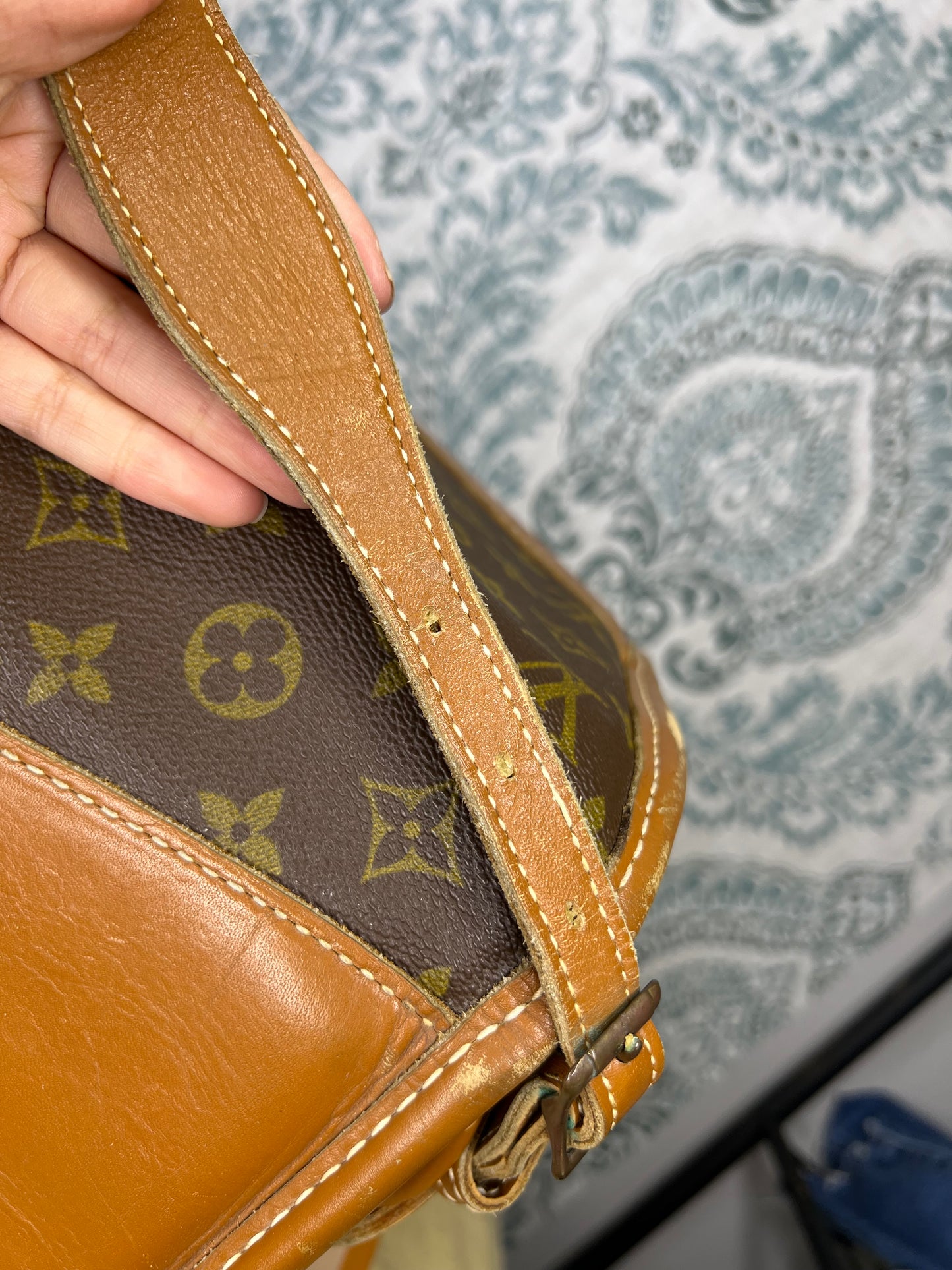 Louis Vuitton French Company Vintage Train Case / Cosmetic Case