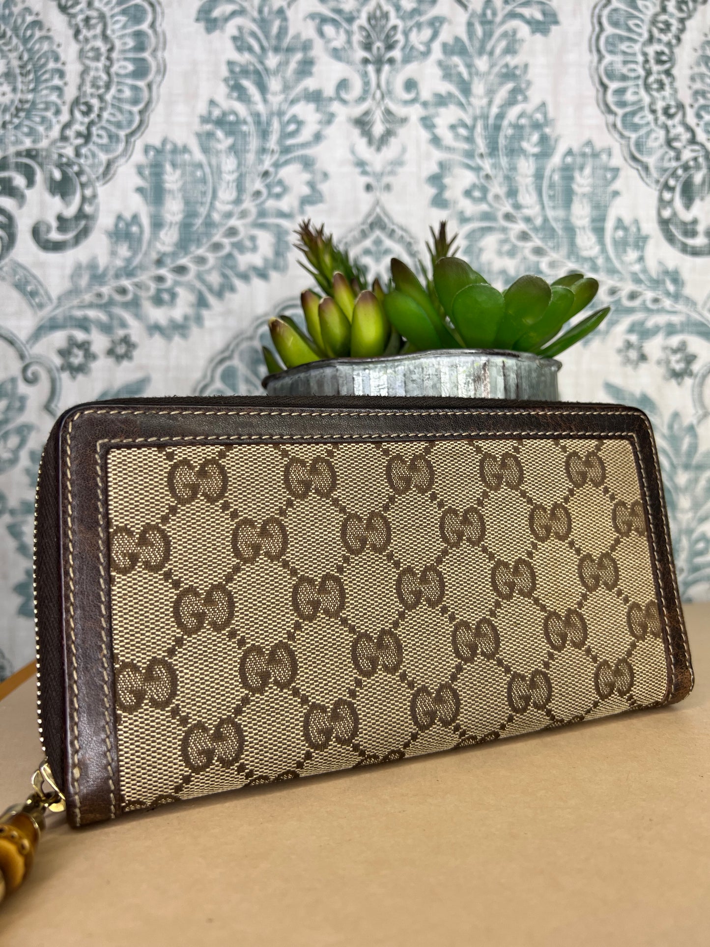 Gucci Bamboo Canvas Wallet