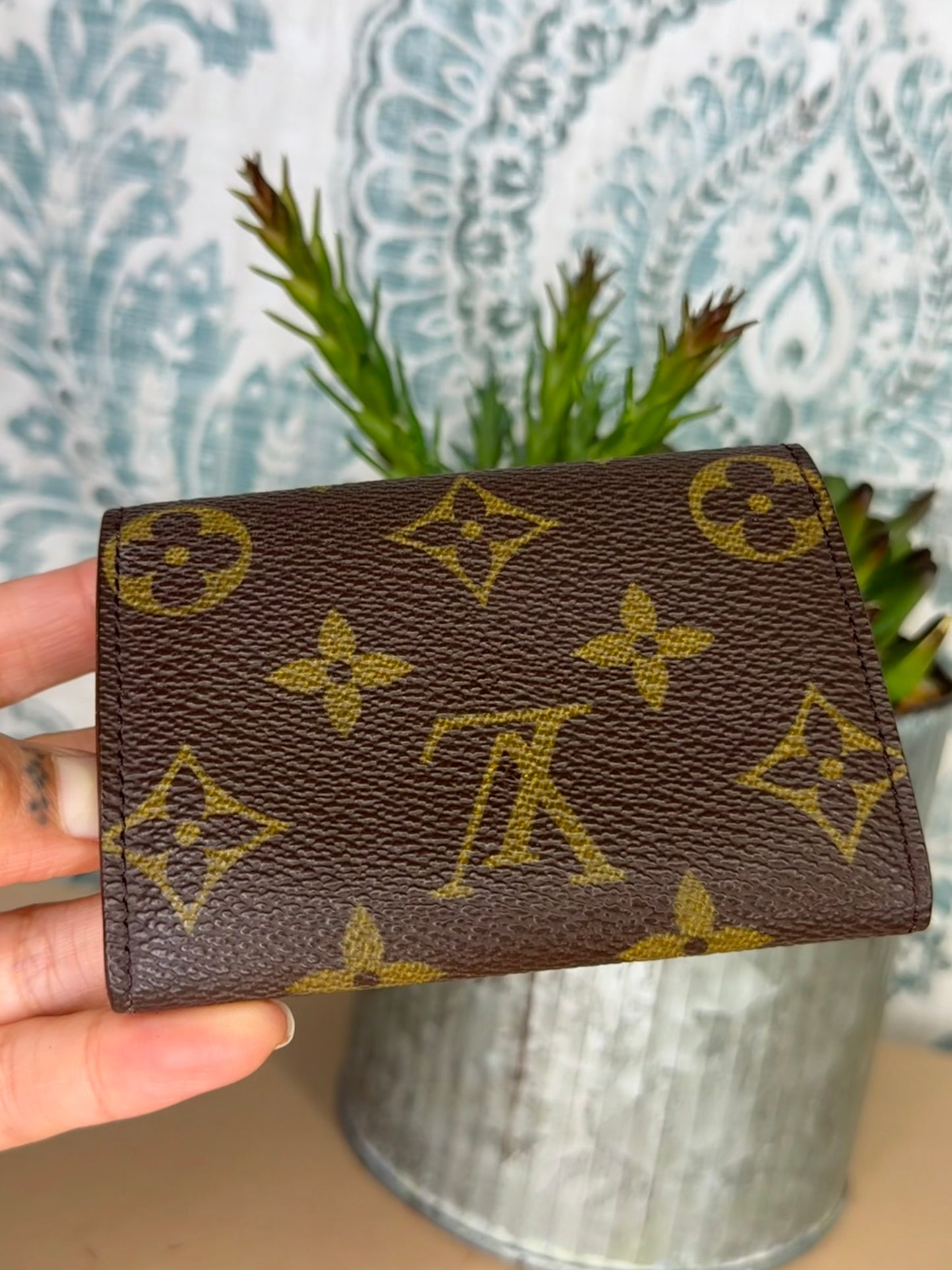 Louis Vuitton Porte Monnaie Plat Monogram Card Case #3
