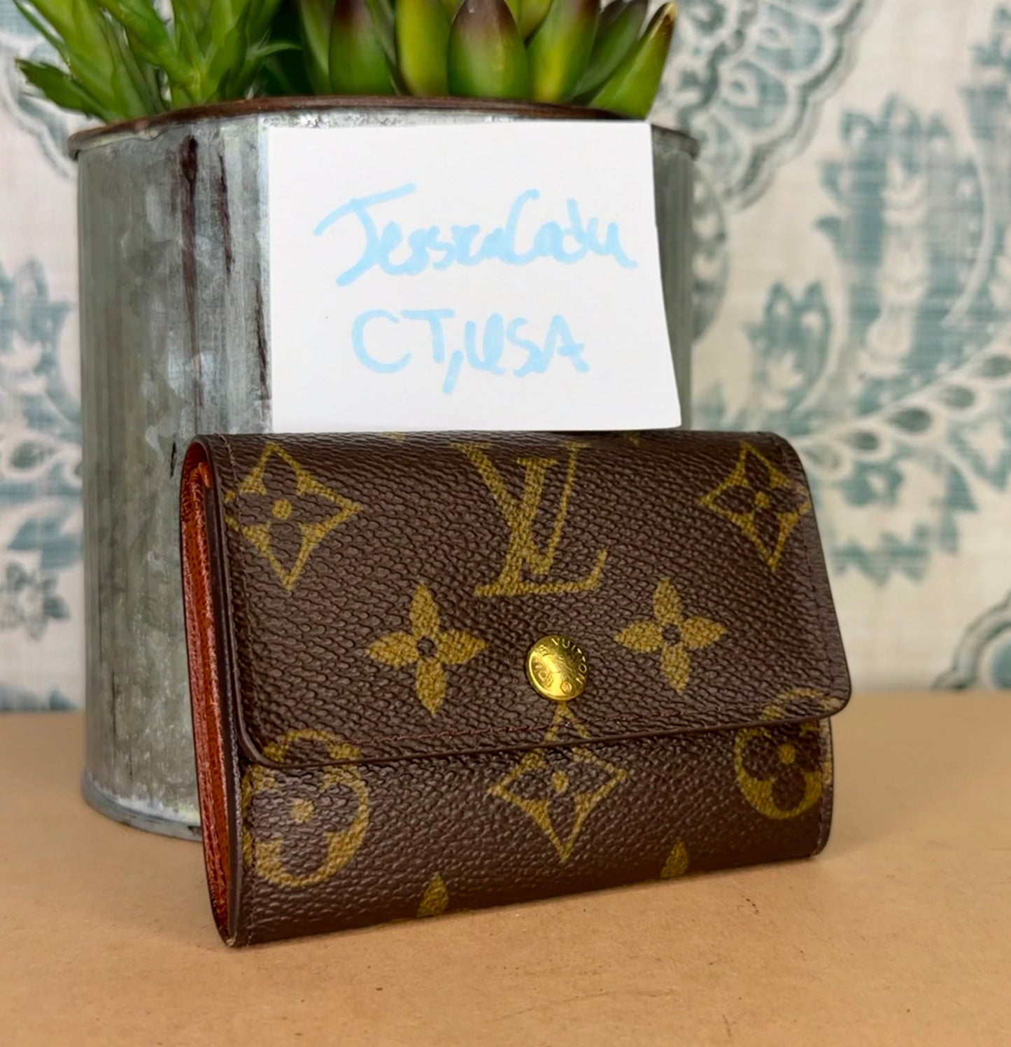 Louis Vuitton Porte Monnaie Plat Monogram Card Case #2
