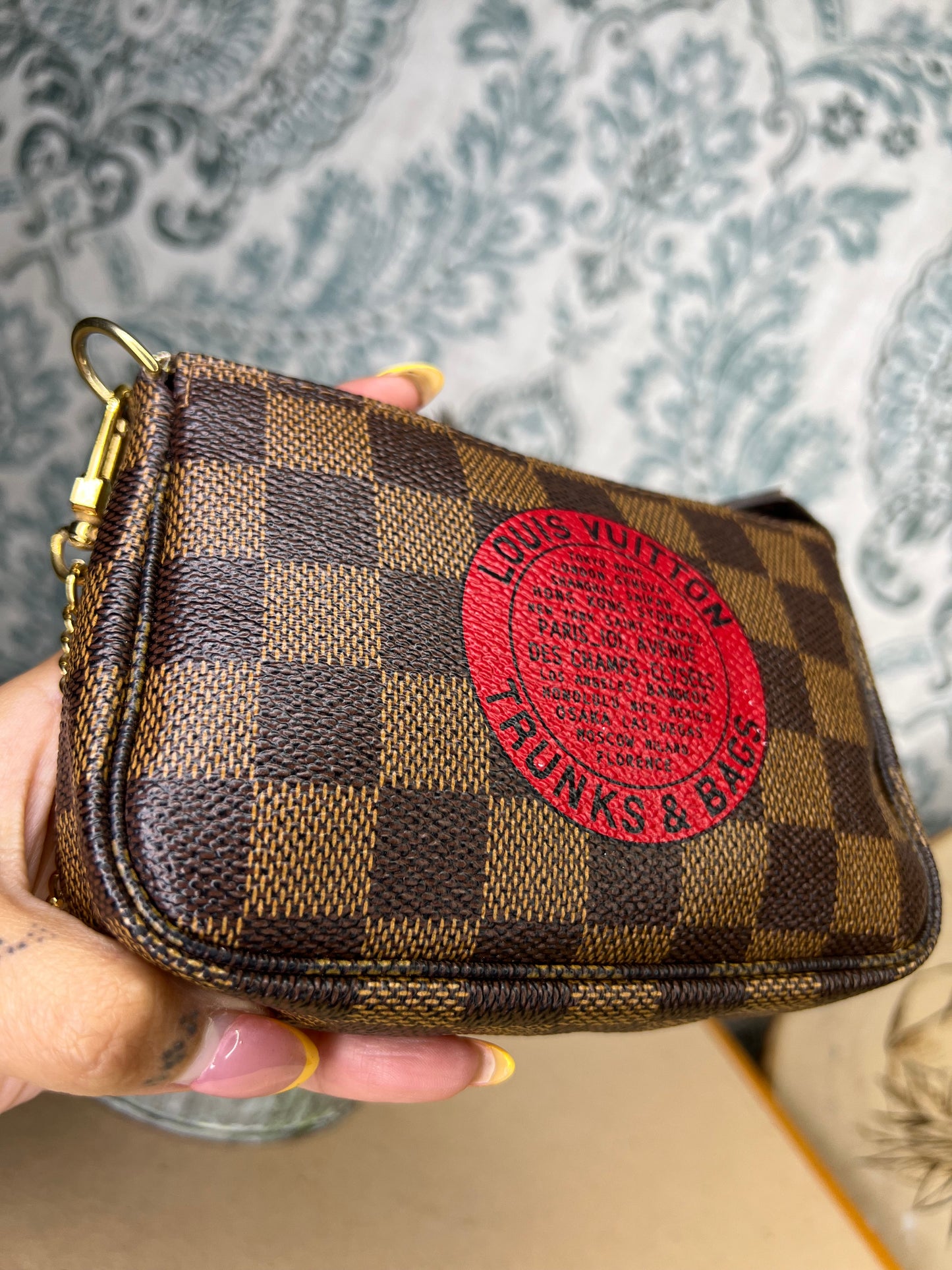 Louis Vuitton Damier Ebene Trunks & Bags Mini Pochette