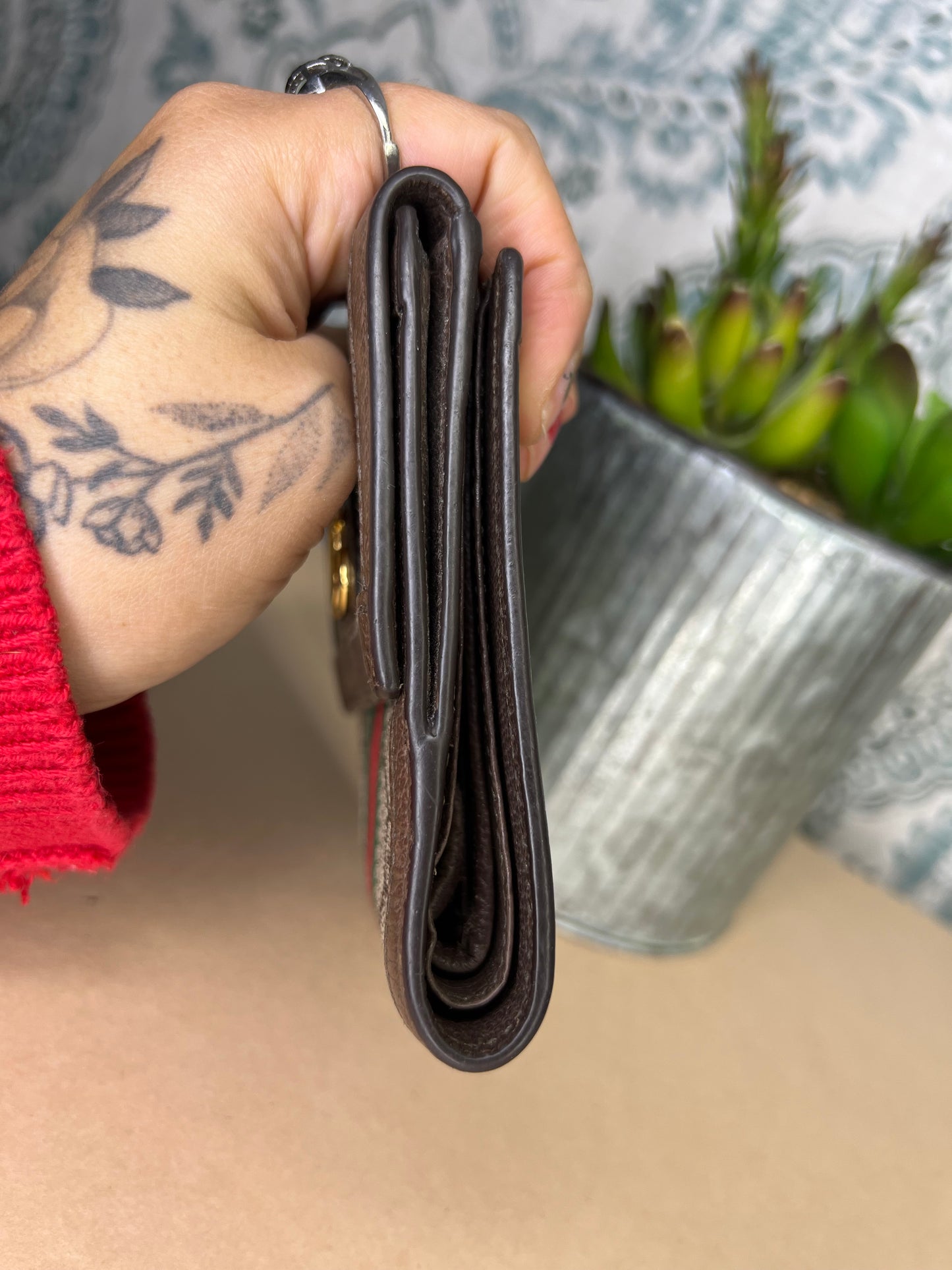 Gucci Ophidia Sherry Line Compact Wallet