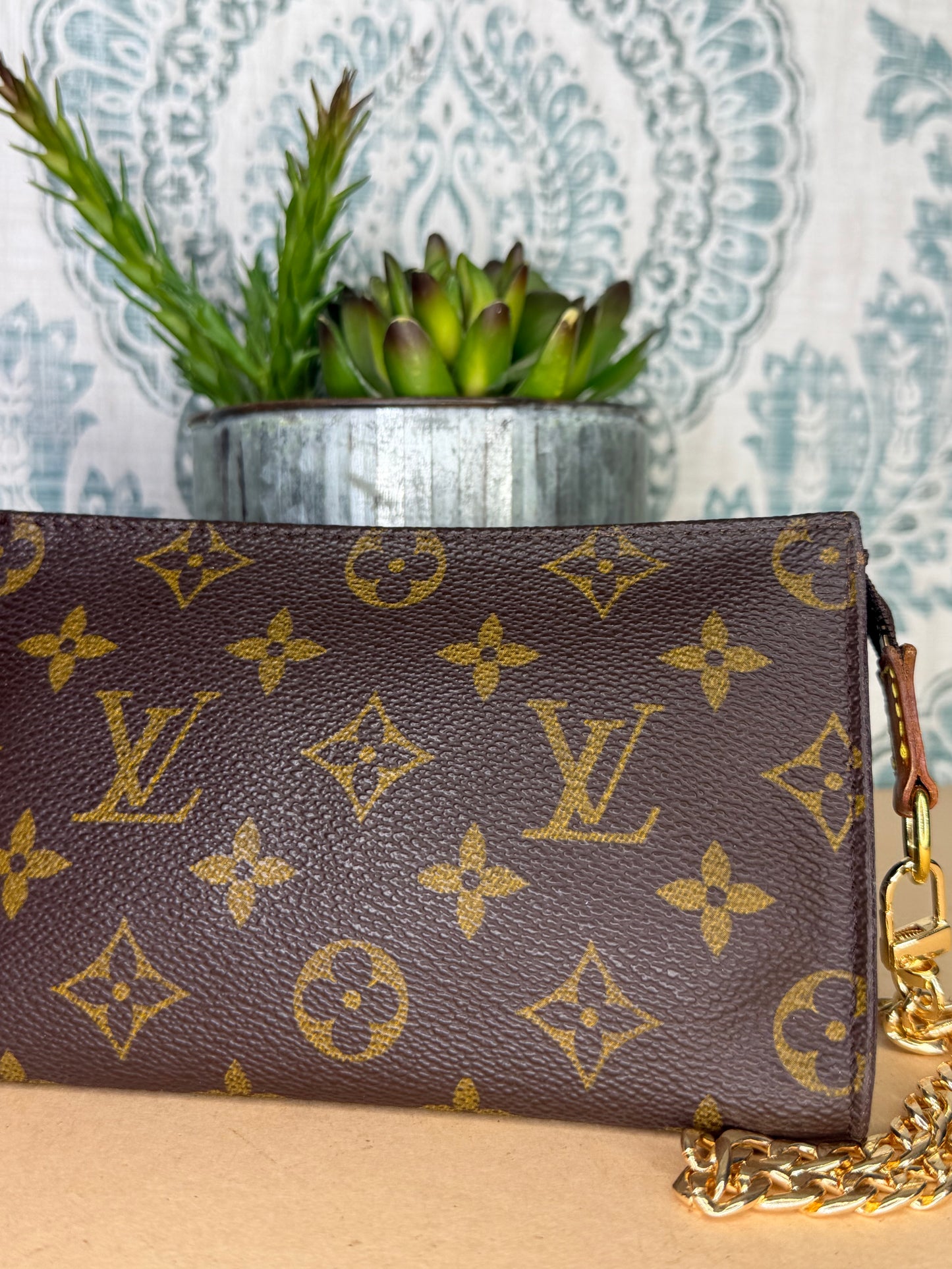 Louis Vuitton Monogram Bucket PM Pochette #4J