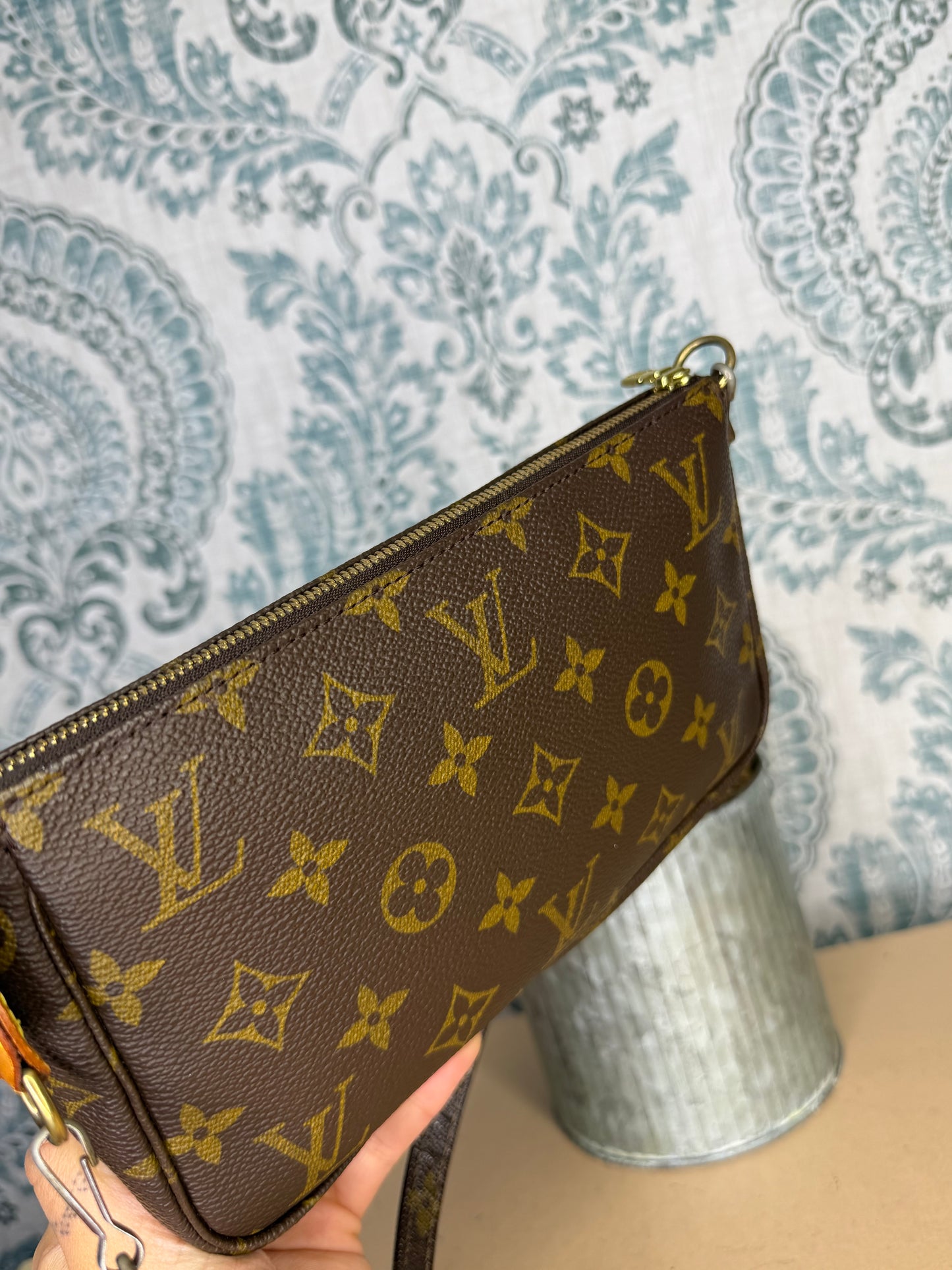 Louis Vuitton Pochette Accessories with Monogram Strap #2