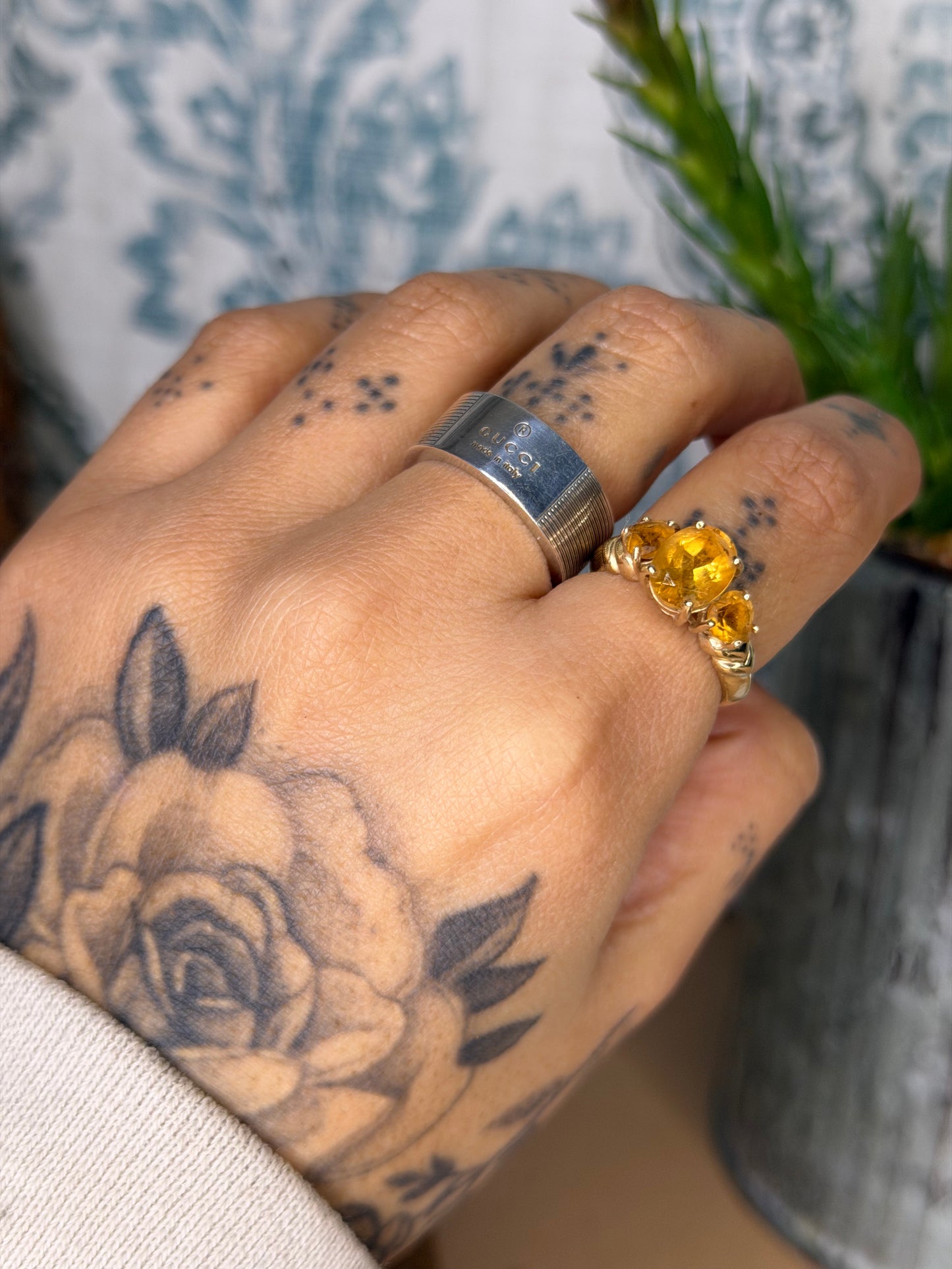 Gucci Sterling Silver Ring Band