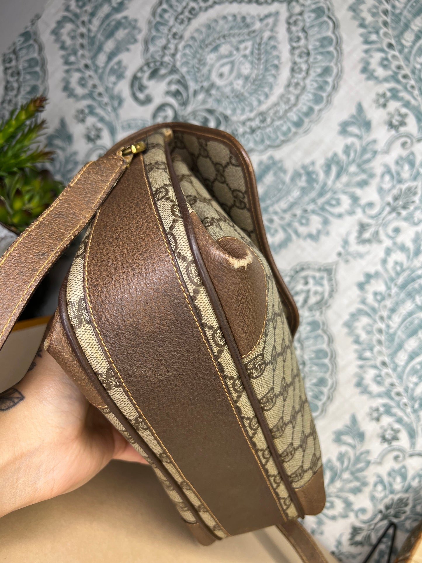 Gucci Supreme Sherry Line Vintage Purse