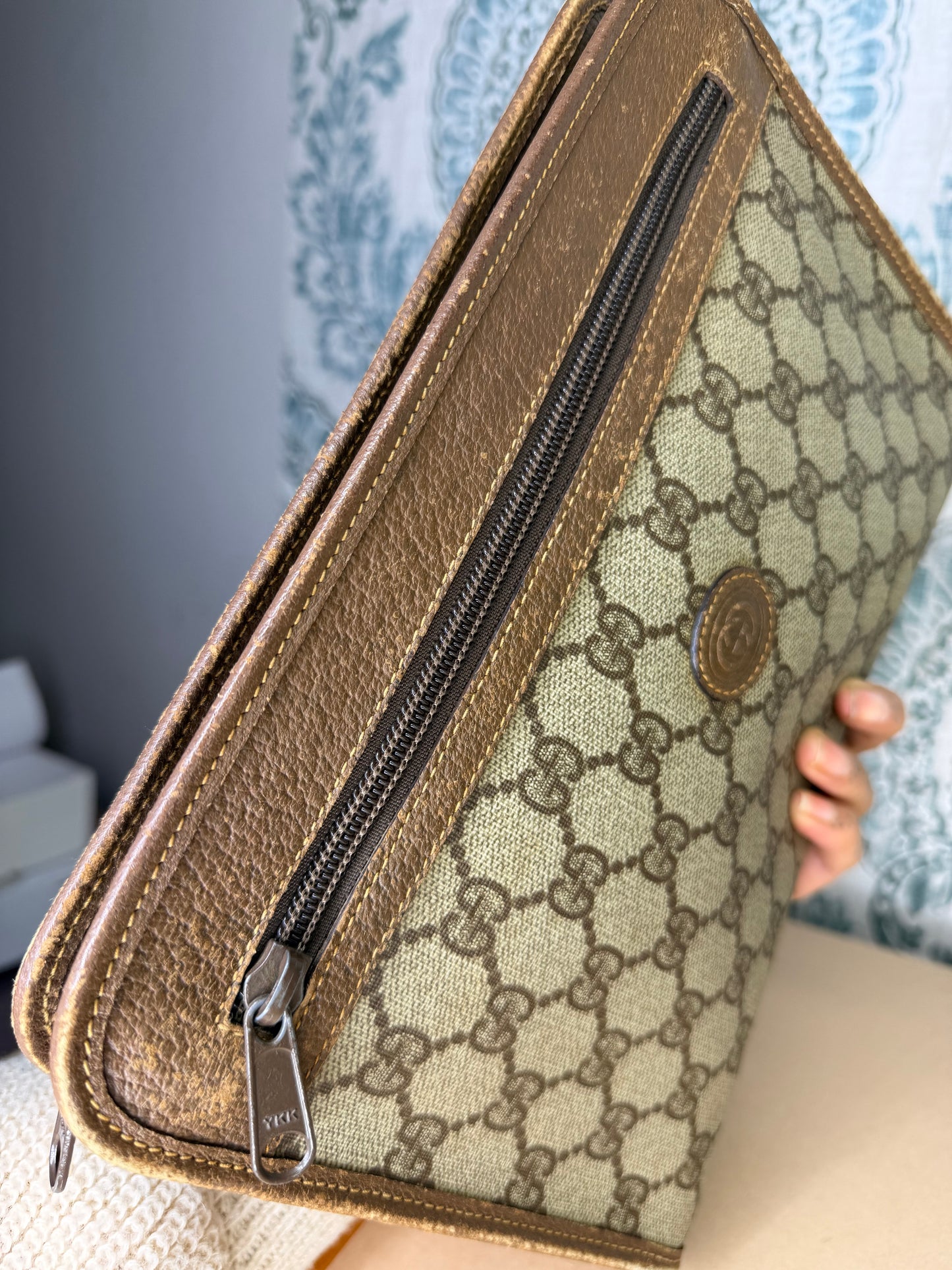 Gucci Supreme Brown Clutch