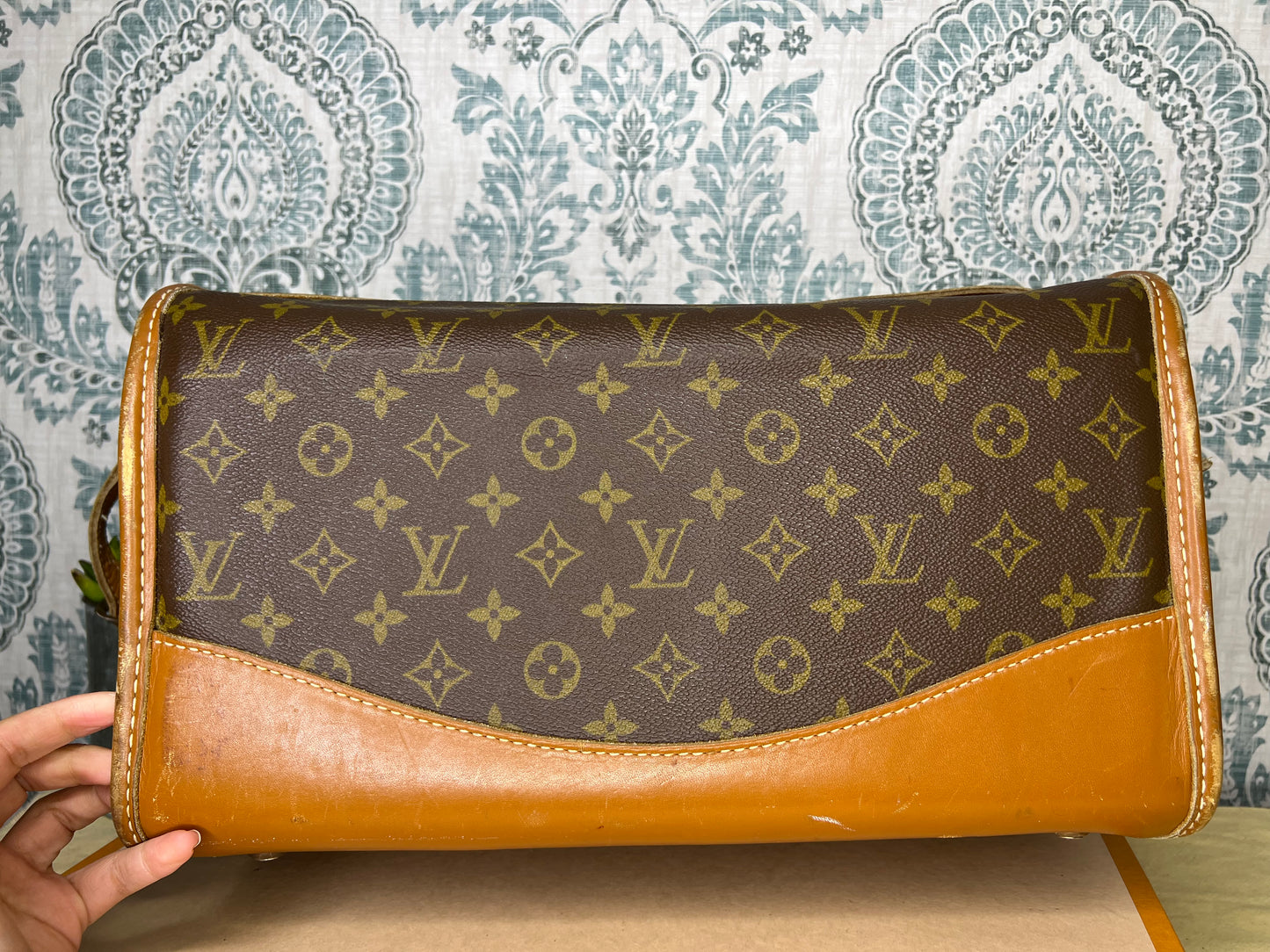 Louis Vuitton French Company Vintage Train Case / Cosmetic Case