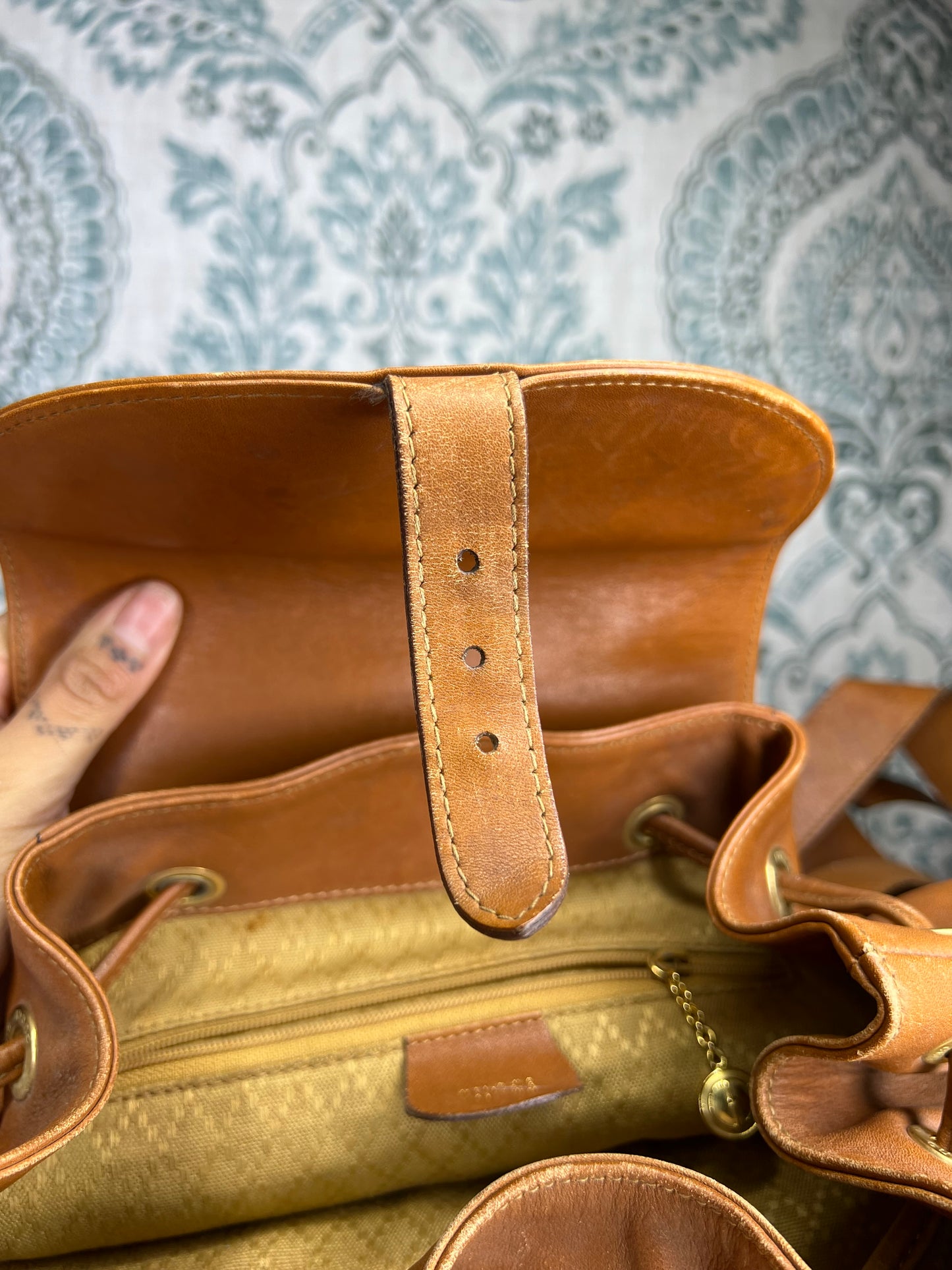 Gucci Bambo Brown Leather Backpack