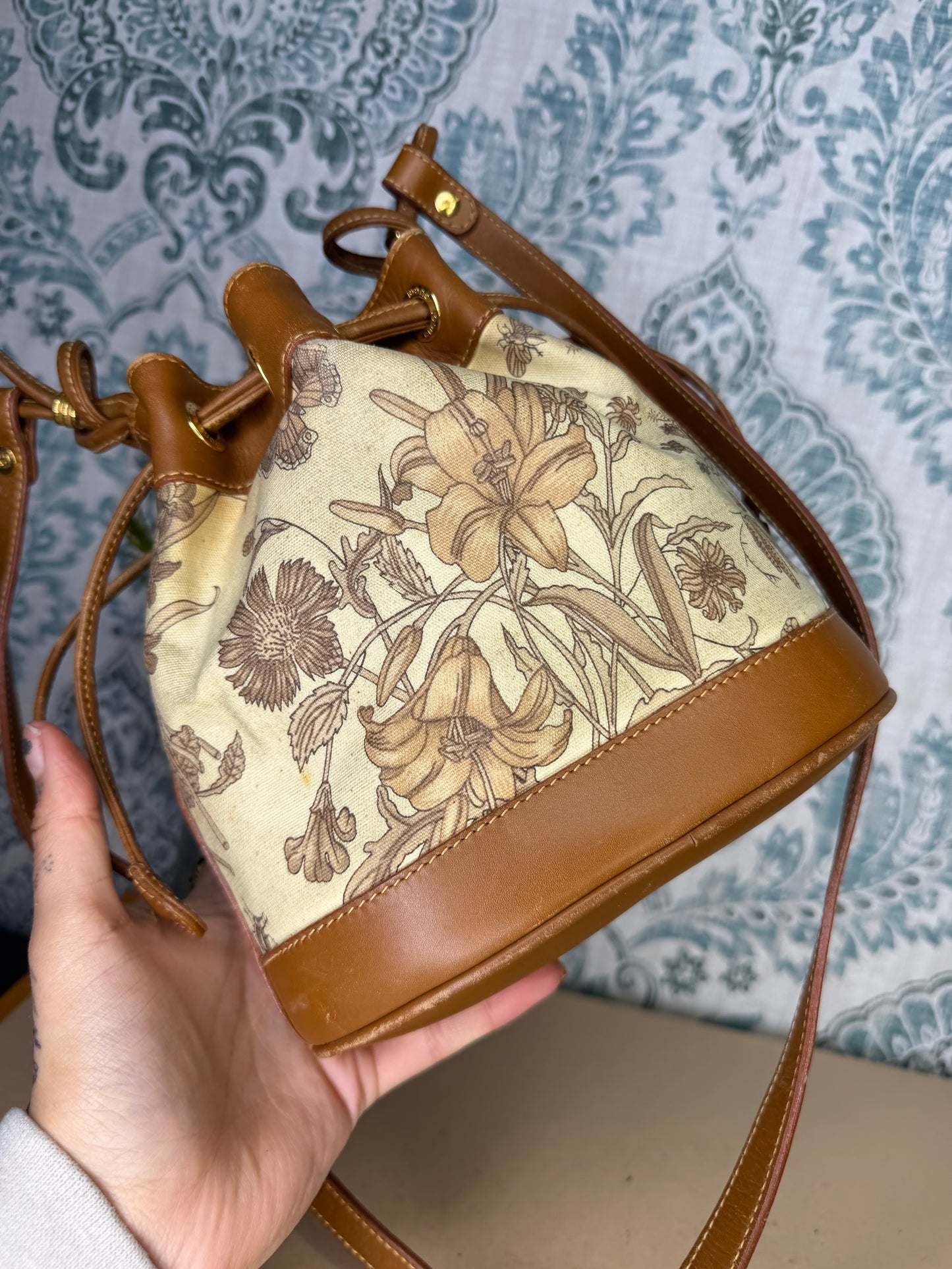 Gucci Floral Bucket Bag