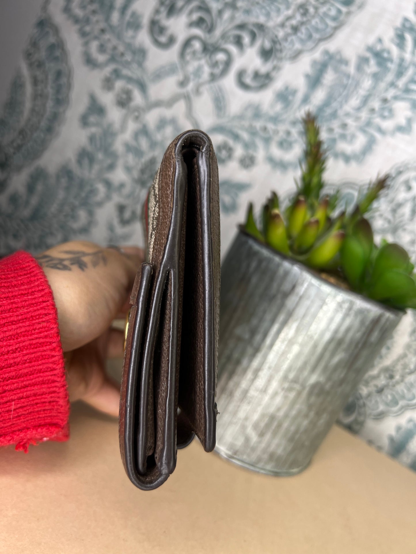 Gucci Ophidia Sherry Line Compact Wallet