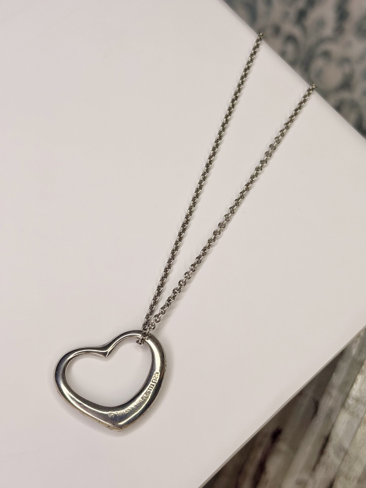 Tiffany & Co. Open Heart 22mm Necklace