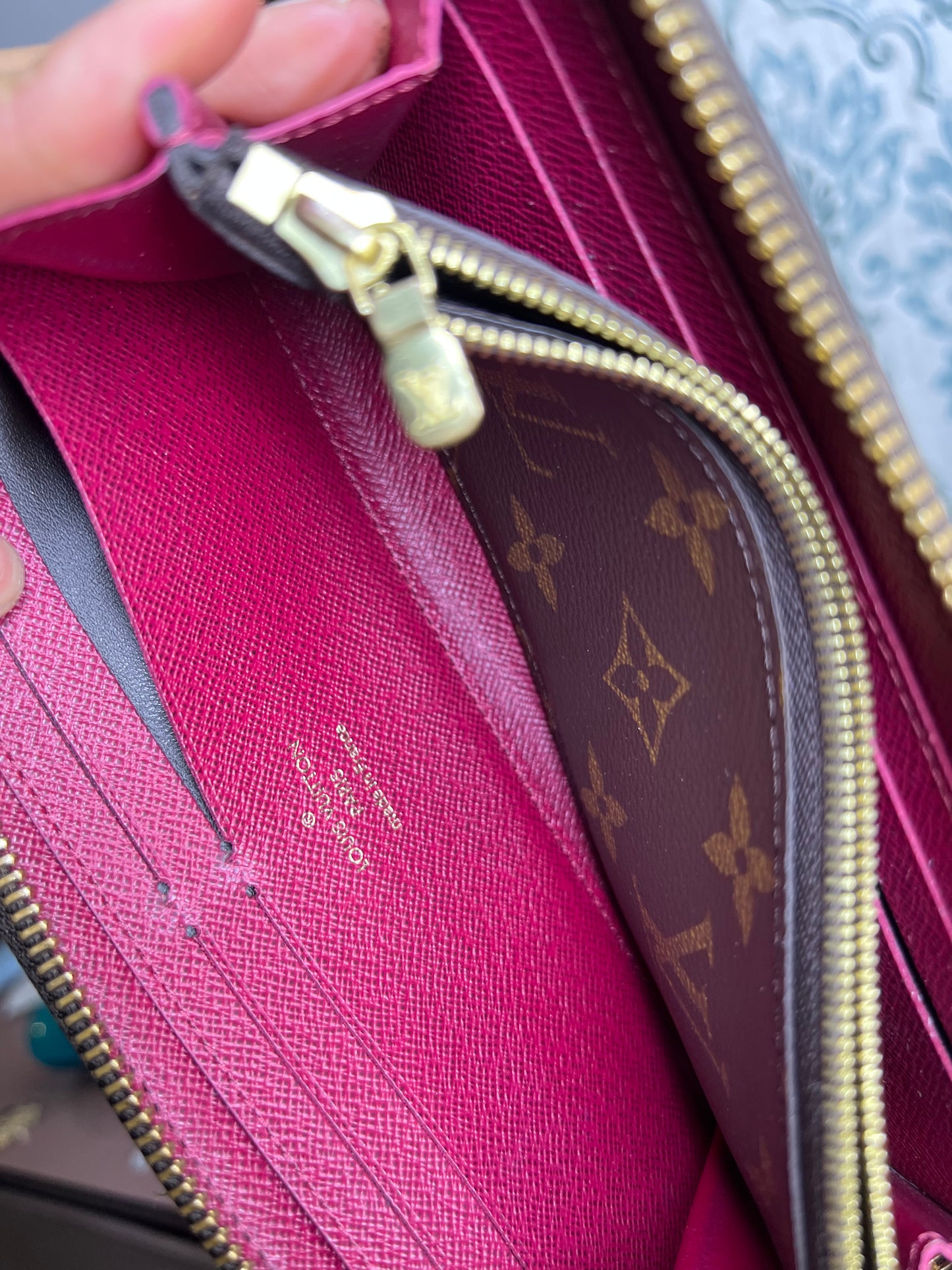 Louis Vuitton Clemence Fuschia Wallet