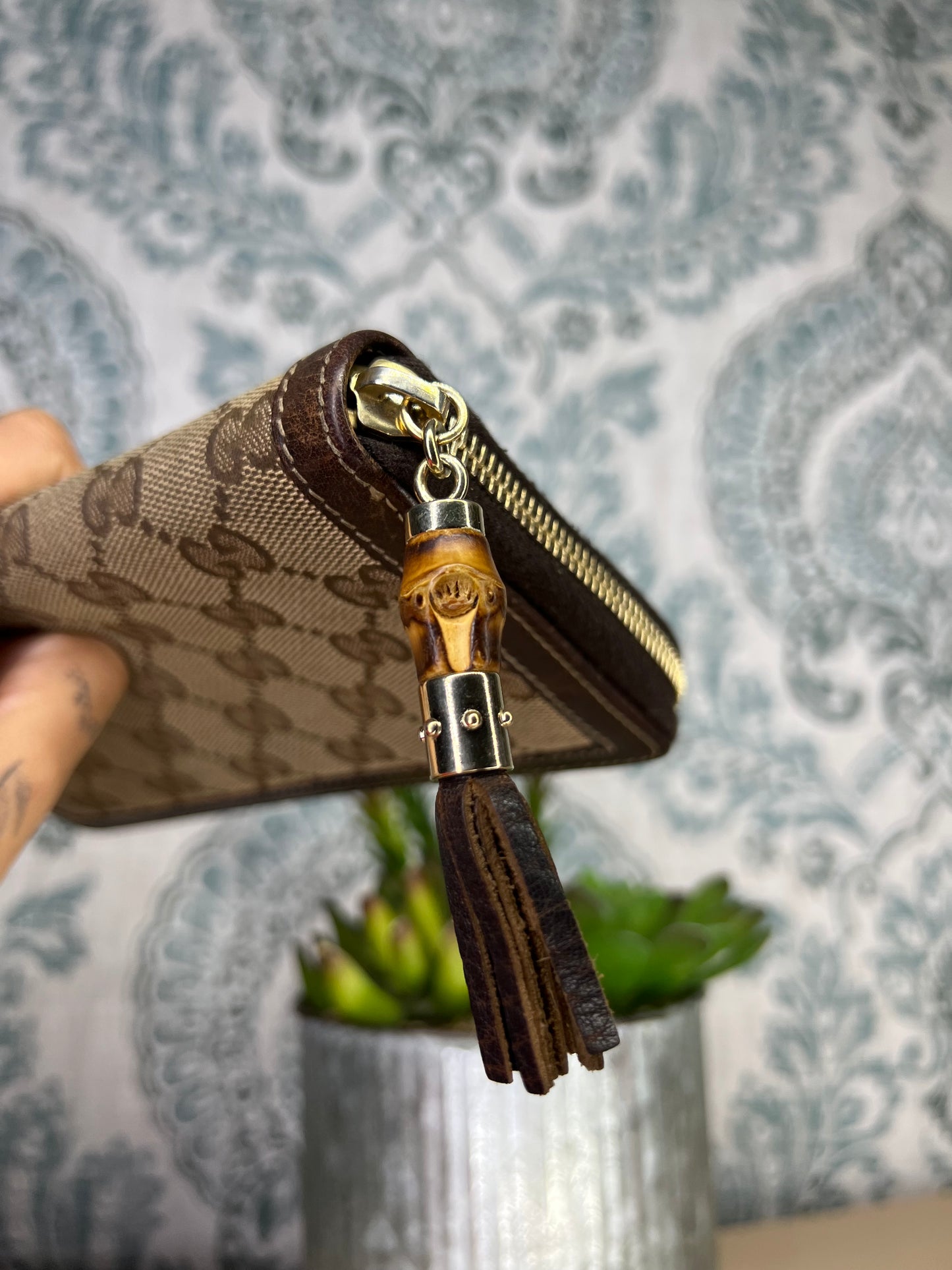 Gucci Bamboo Canvas Wallet