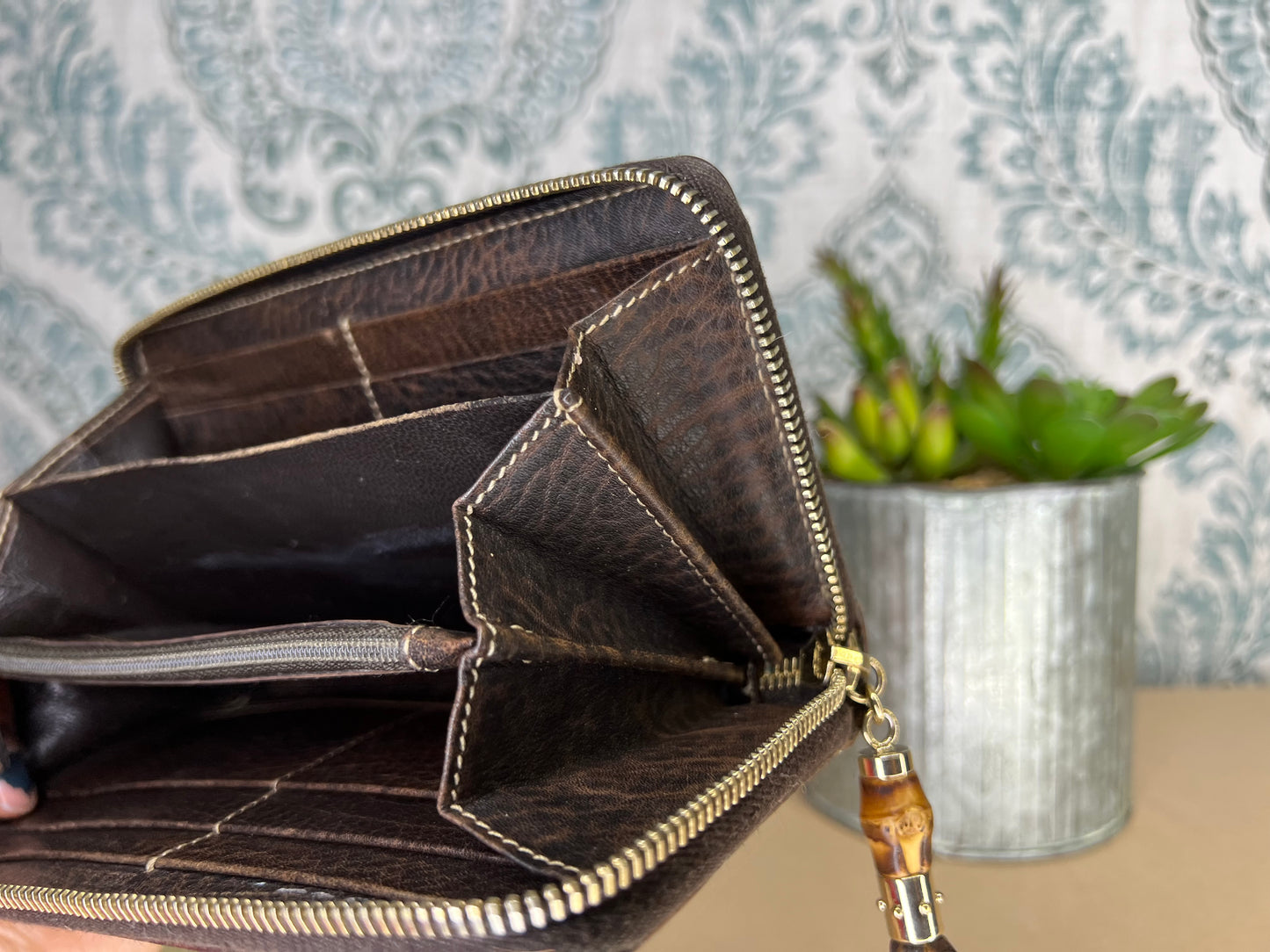 Gucci Bamboo Canvas Wallet