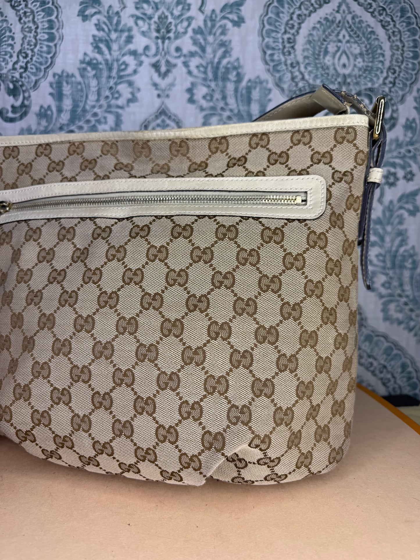 Gucci Canvas GG Beige Crossbody