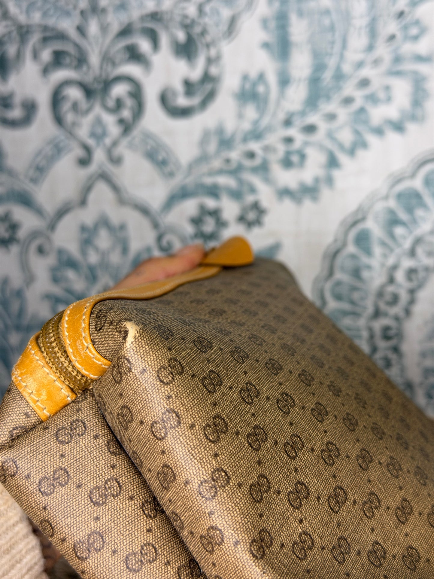 Gucci Micro GG Tan Clutch