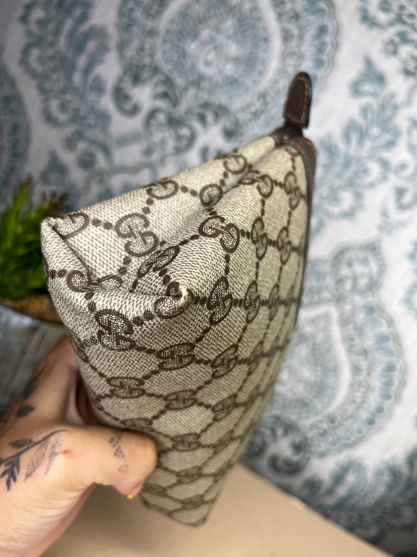 Gucci Brown Vintage Small Pouch