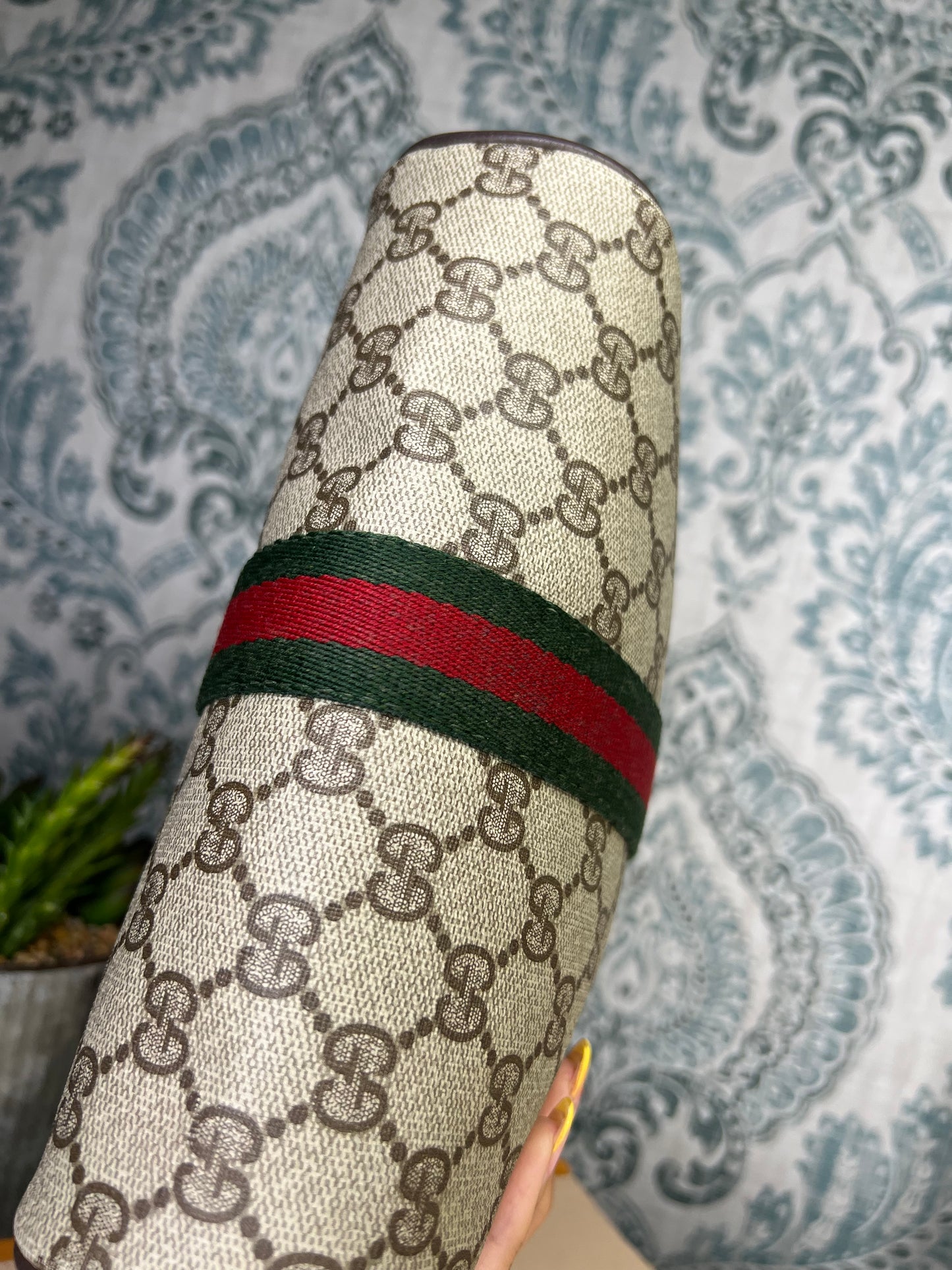 Gucci Supreme Brown Sherry Line Pouch