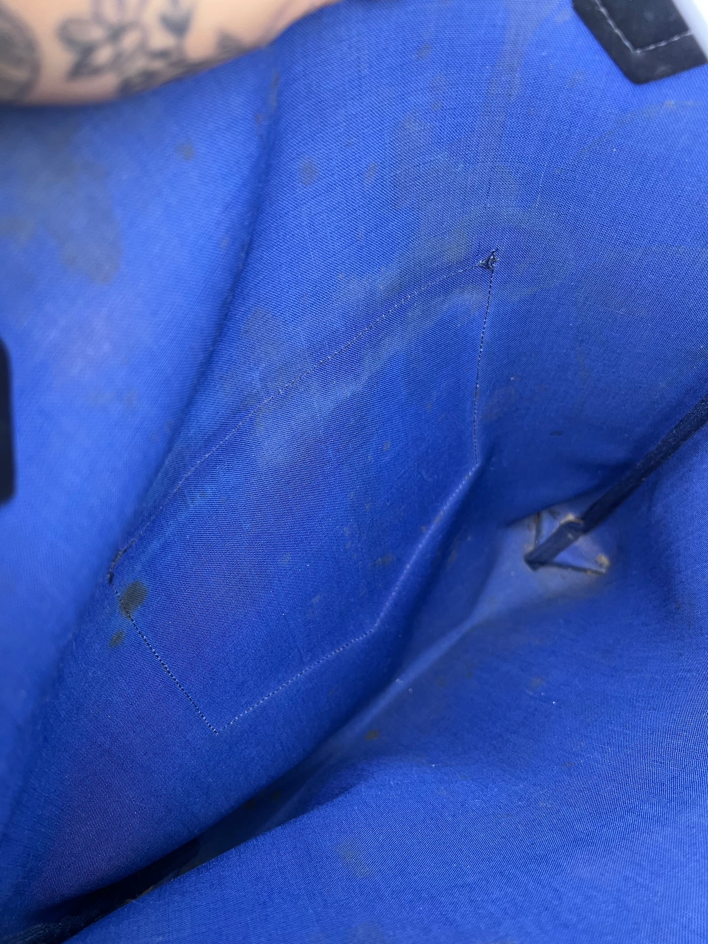 Navy Gucci Supreme Tote