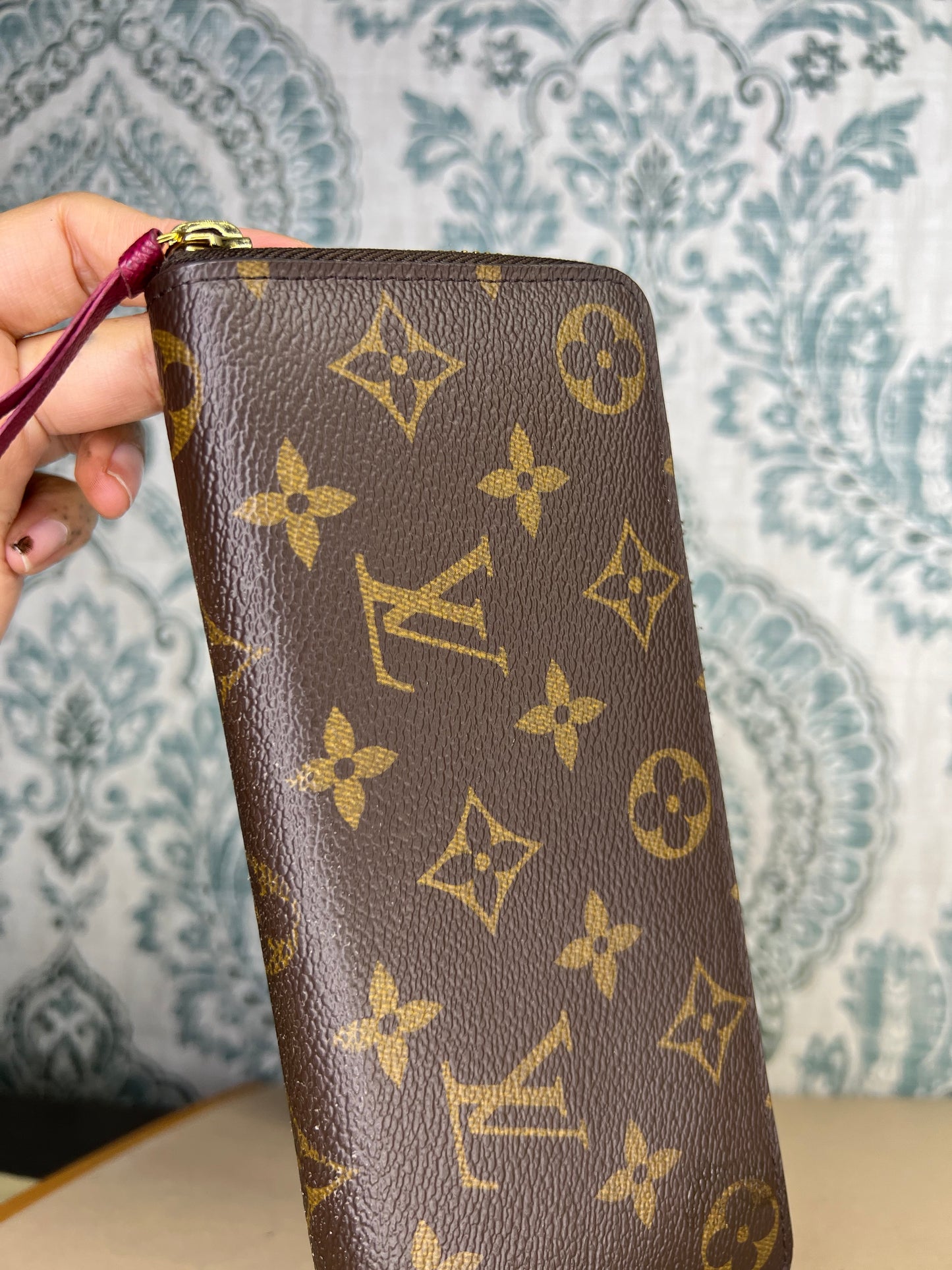 Louis Vuitton Clemence Fuschia Wallet