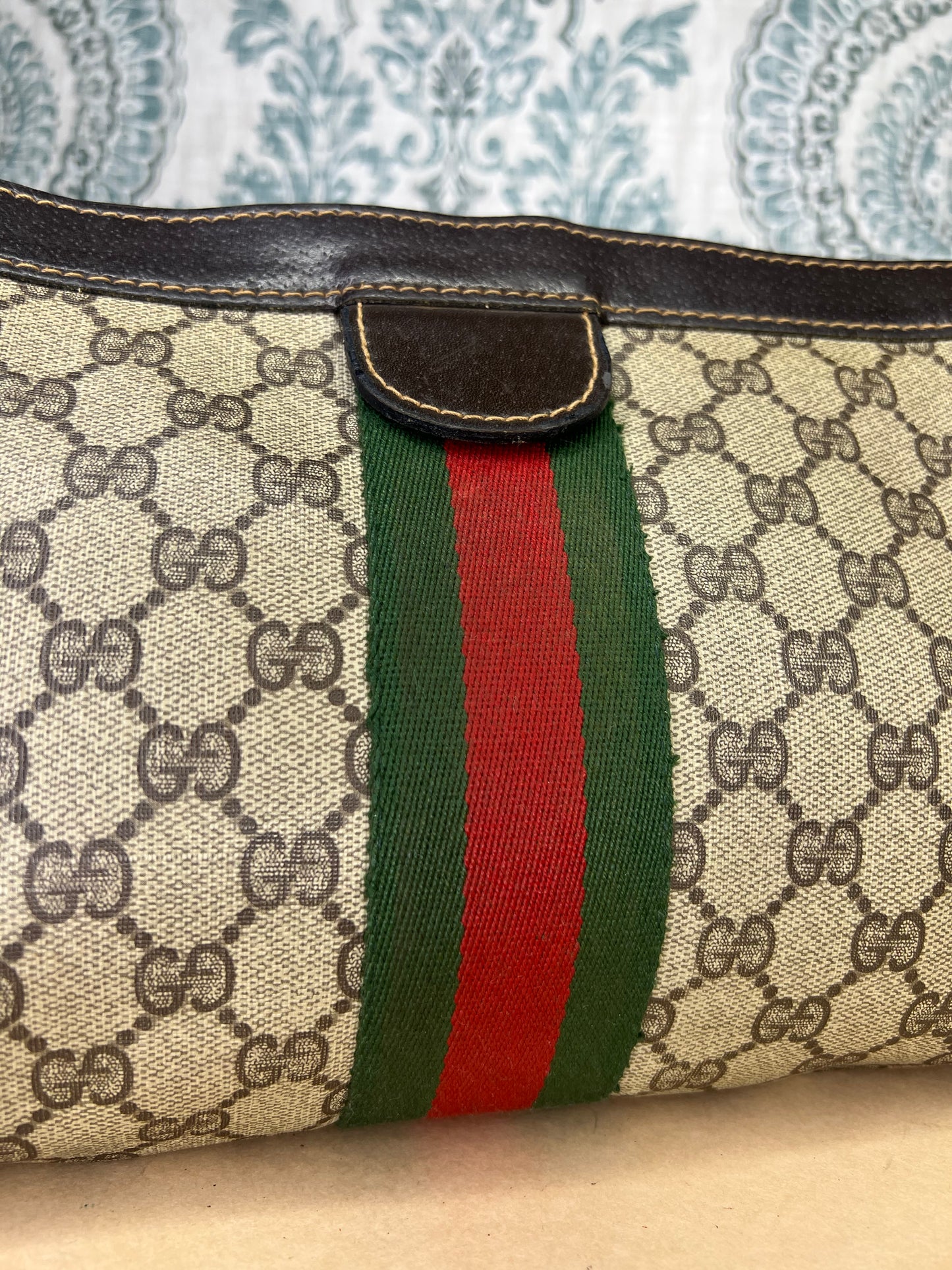 Gucci Parfum Supreme Brown Sherry Line Clutch