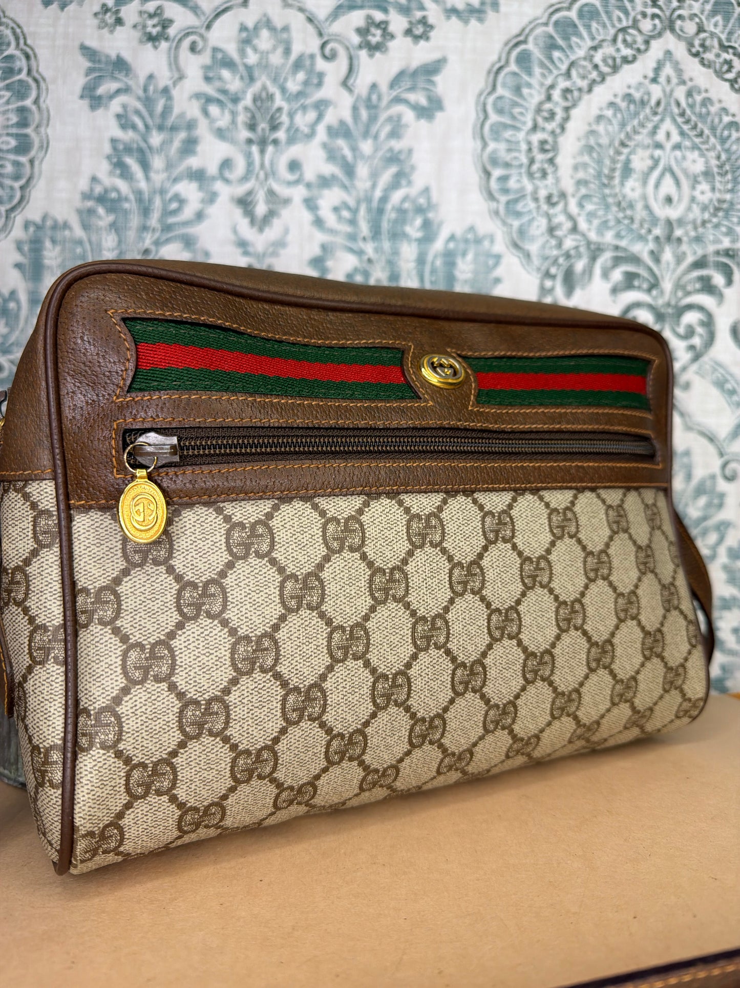 Gucci Vintage Supreme Sherry Line Purse
