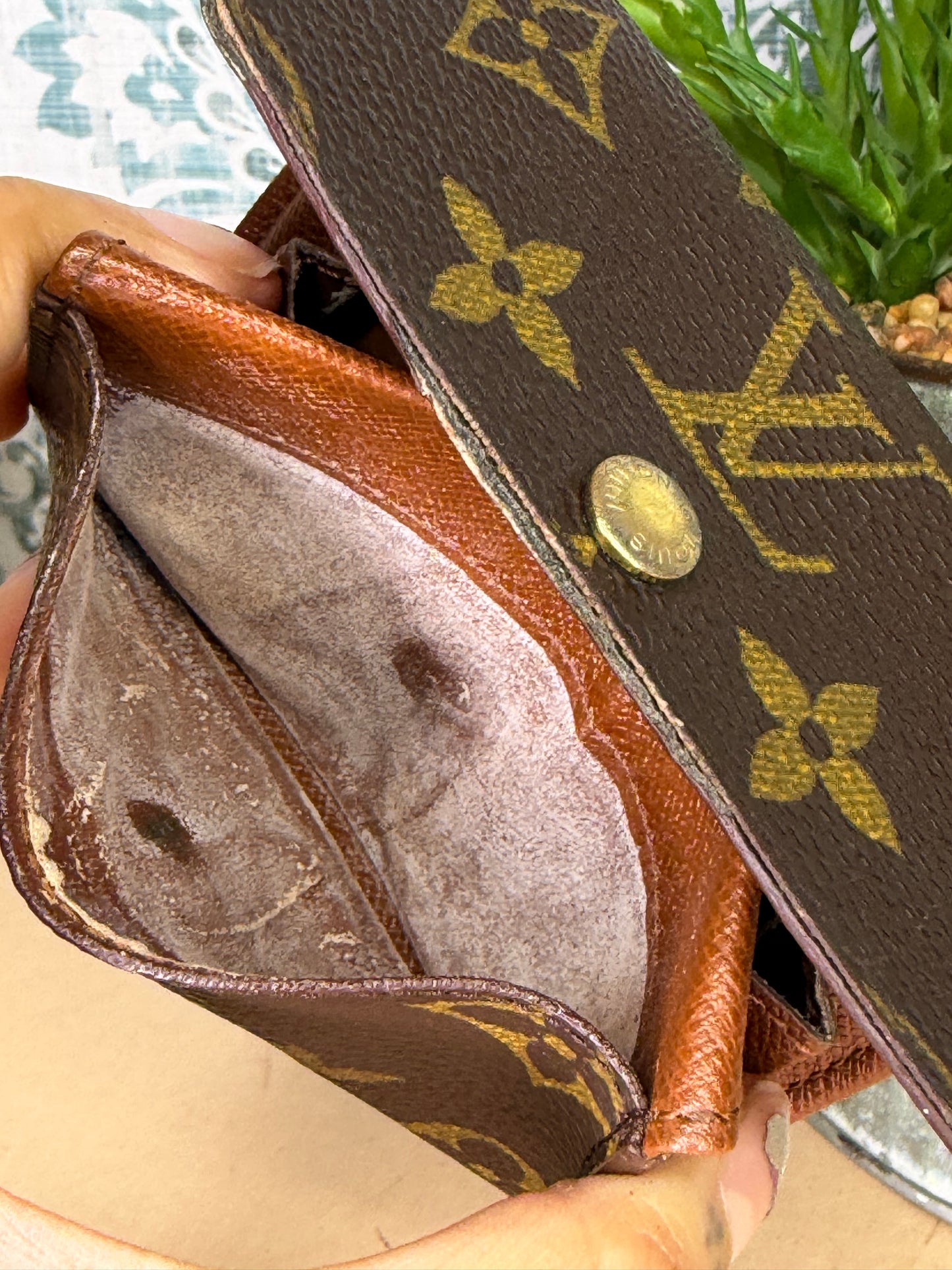 Louis Vuitton Porte Monnaie Plat Monogram Card Case #1