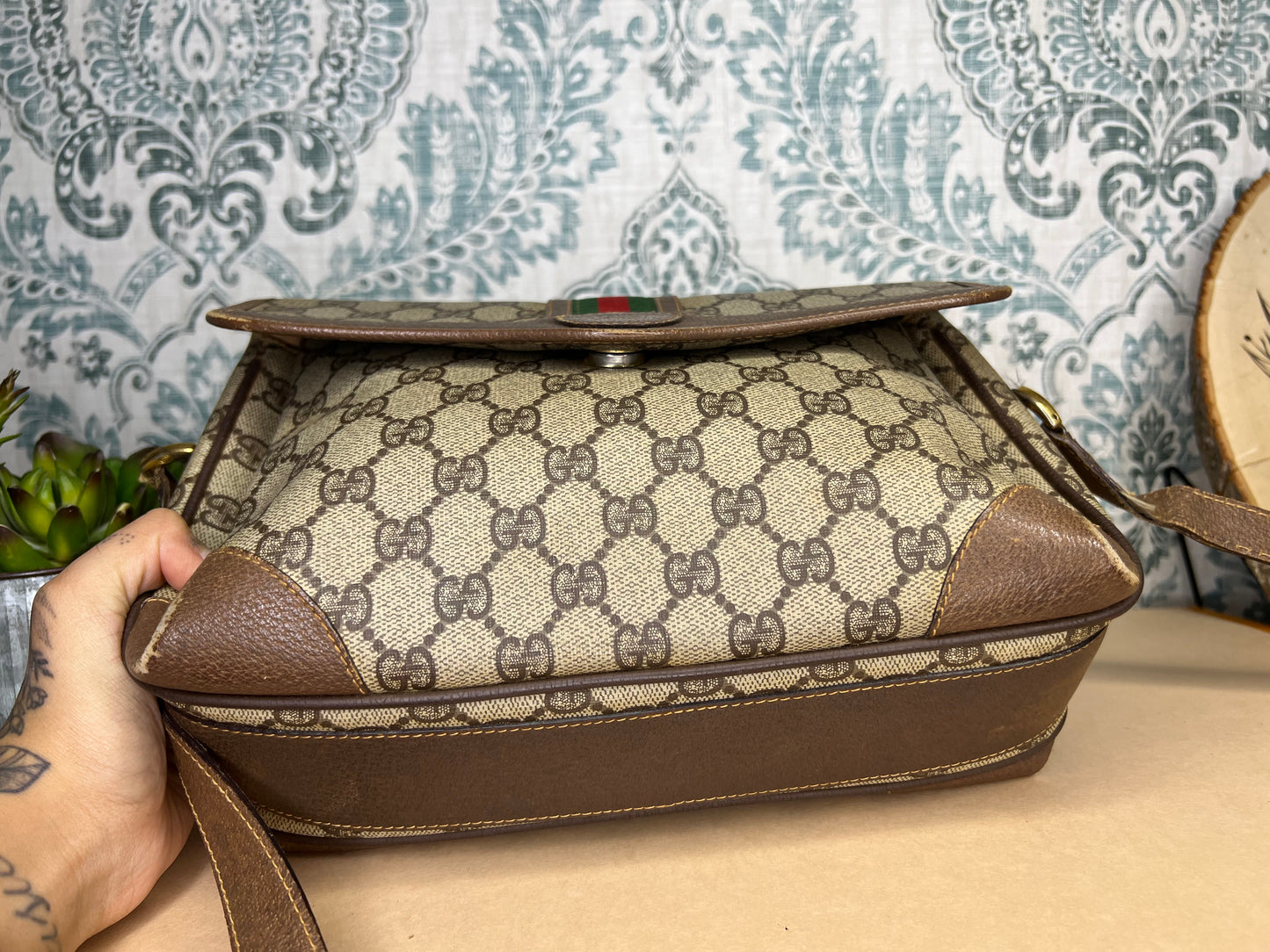 Gucci Supreme Sherry Line Vintage Purse