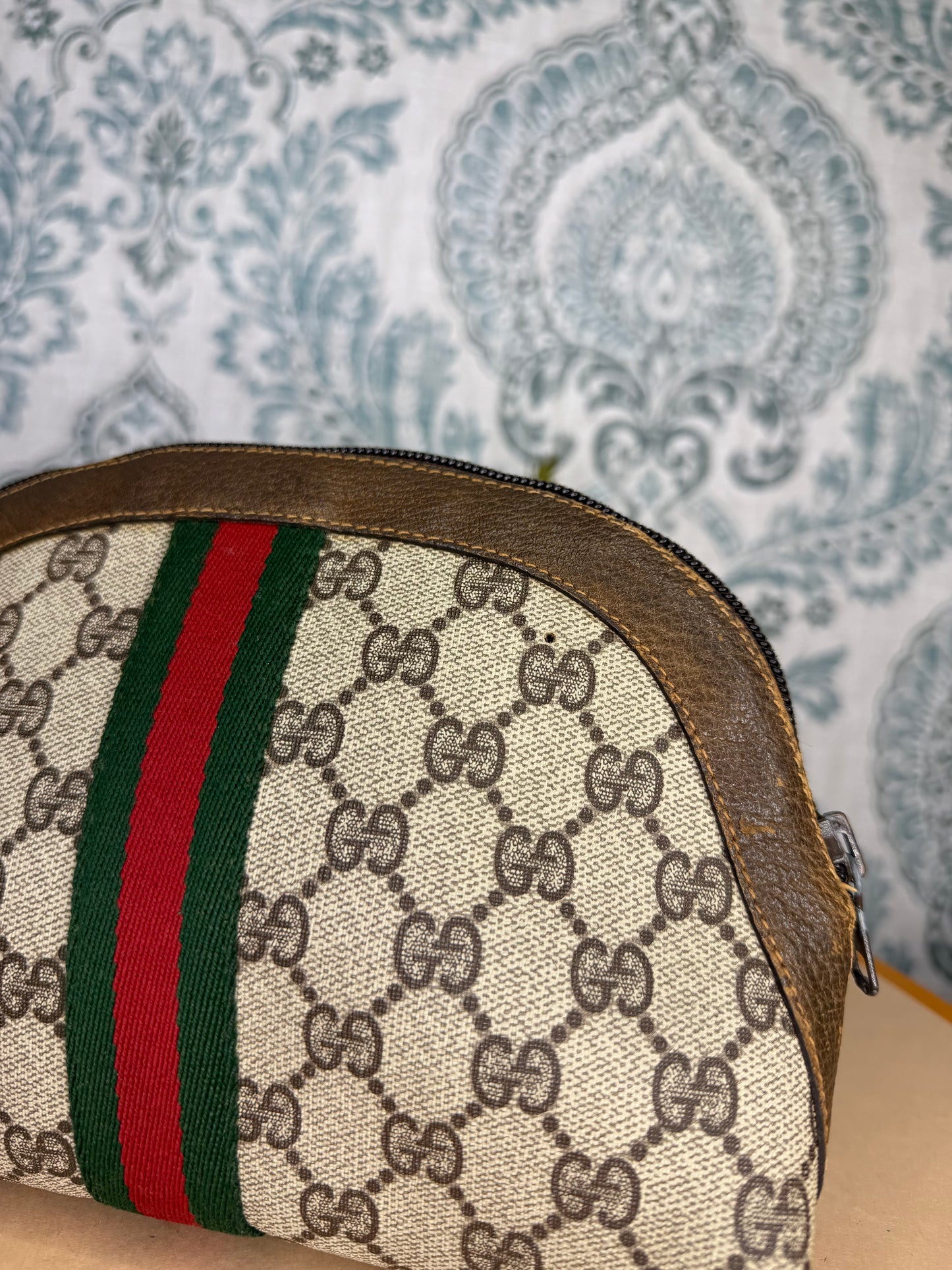 Gucci Supreme Sherry Line Cosmetic Pouch