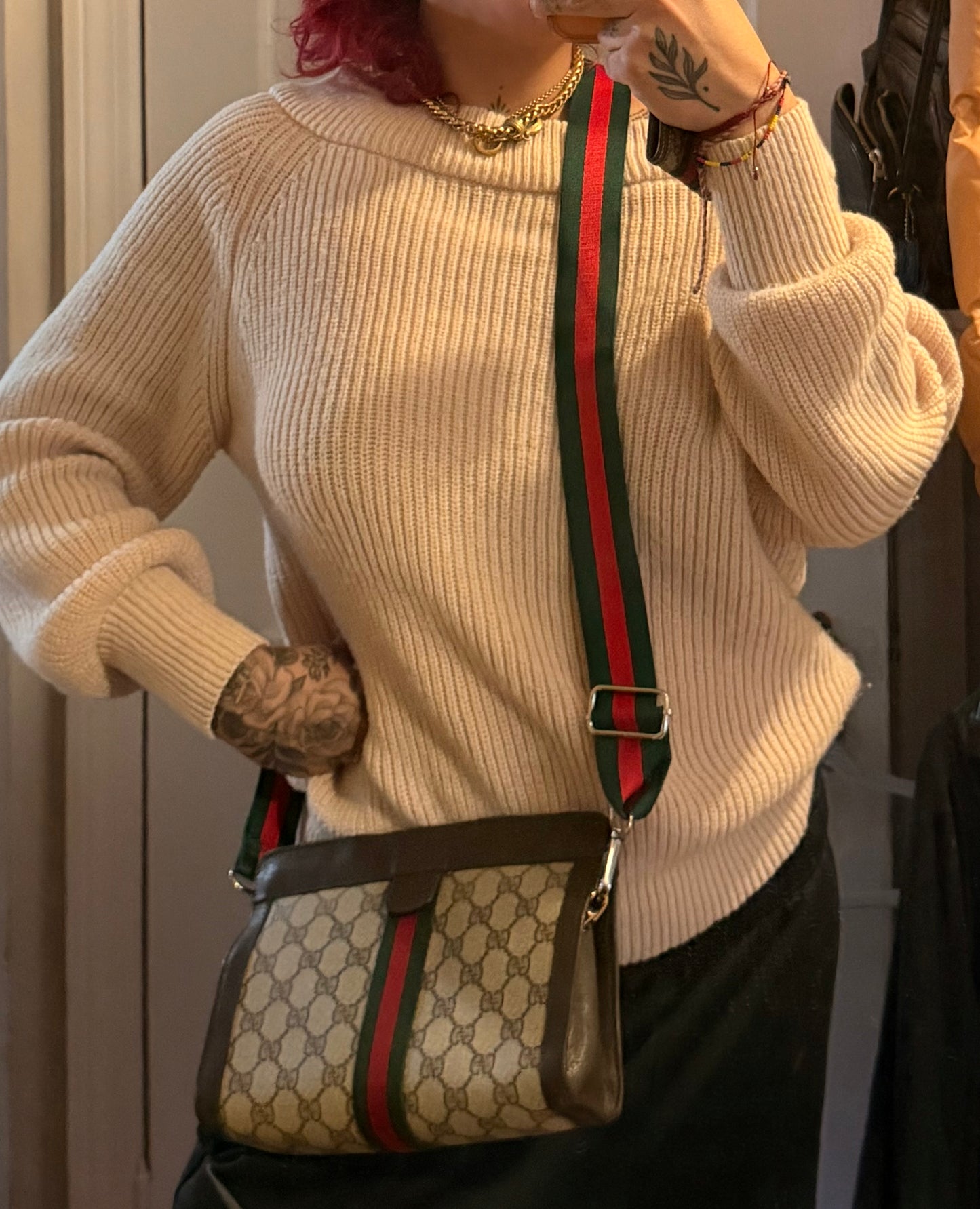 Gucci Vintage Sherry Line Crossbody