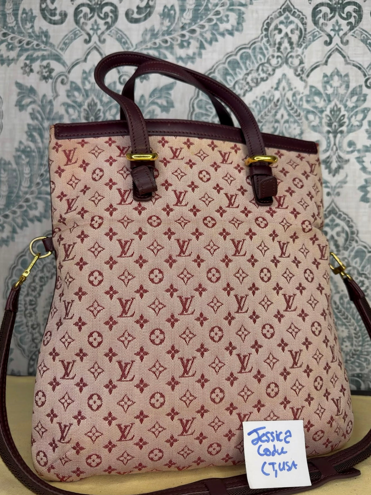 Louis Vuitton Francoise Cherry Mini Lin Shoulder Bag